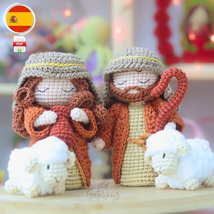 Patrón Amigurumi Pastor | Crochet PDF - GretaWings (Descarga Digital) product image (1)
