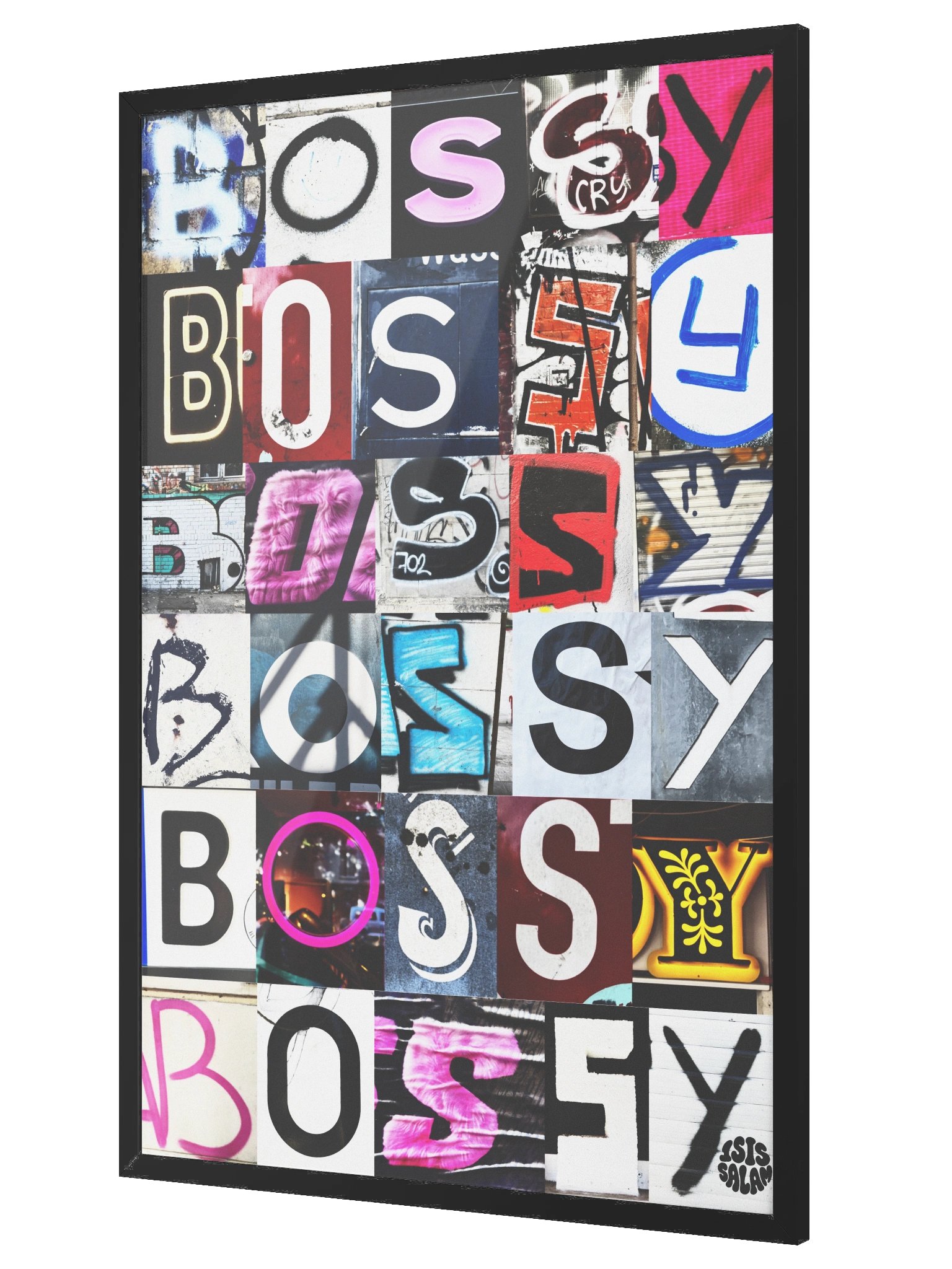 Bossy - Found Fonts - Framed product image (3)