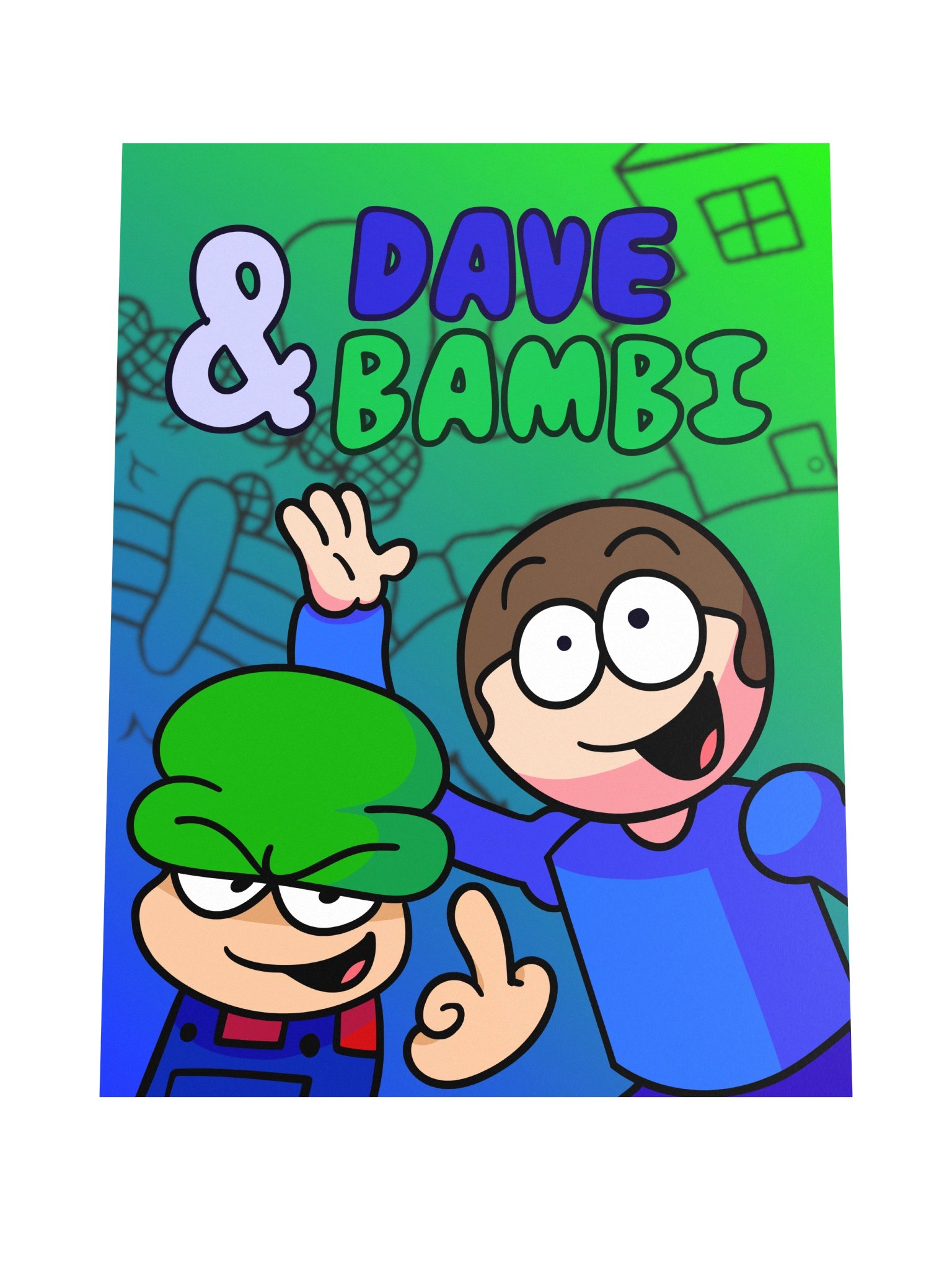 Dave and Bambi Poster (Middle Finger Version) product image (4)