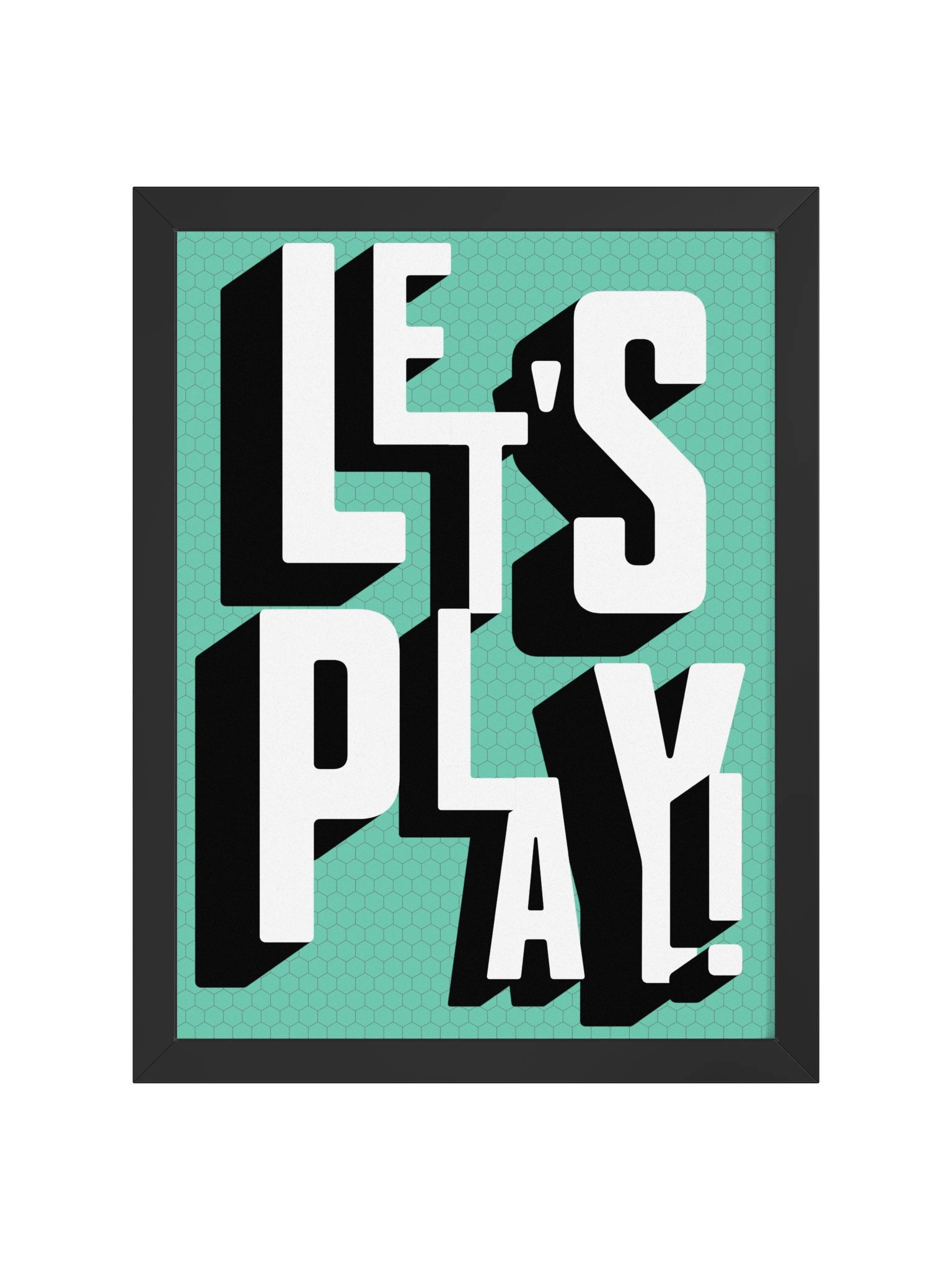 Let's Play Board Game Room Poster - FRAMED product image (2)