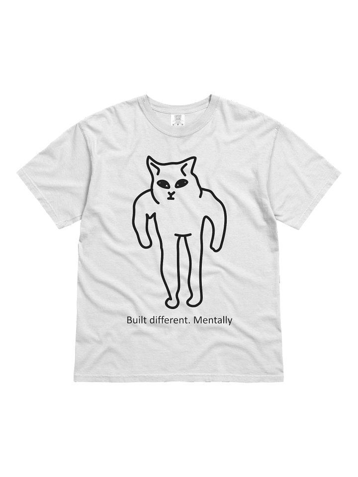 Built Different Mentally Shirt – Funny Meme Graphic Tee, Sarcastic Introvert T Shirt, Gen Z Humor Unisex Aesthetic Top product image (1)