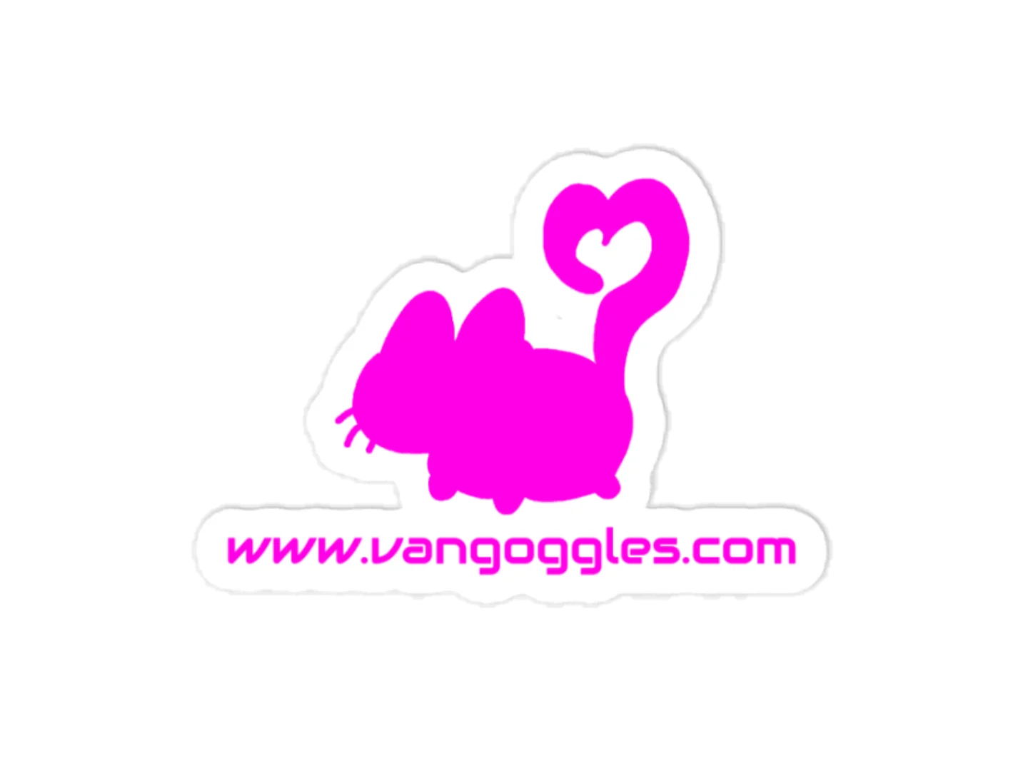 vangoggles.com logo vinyl decal product image (1)