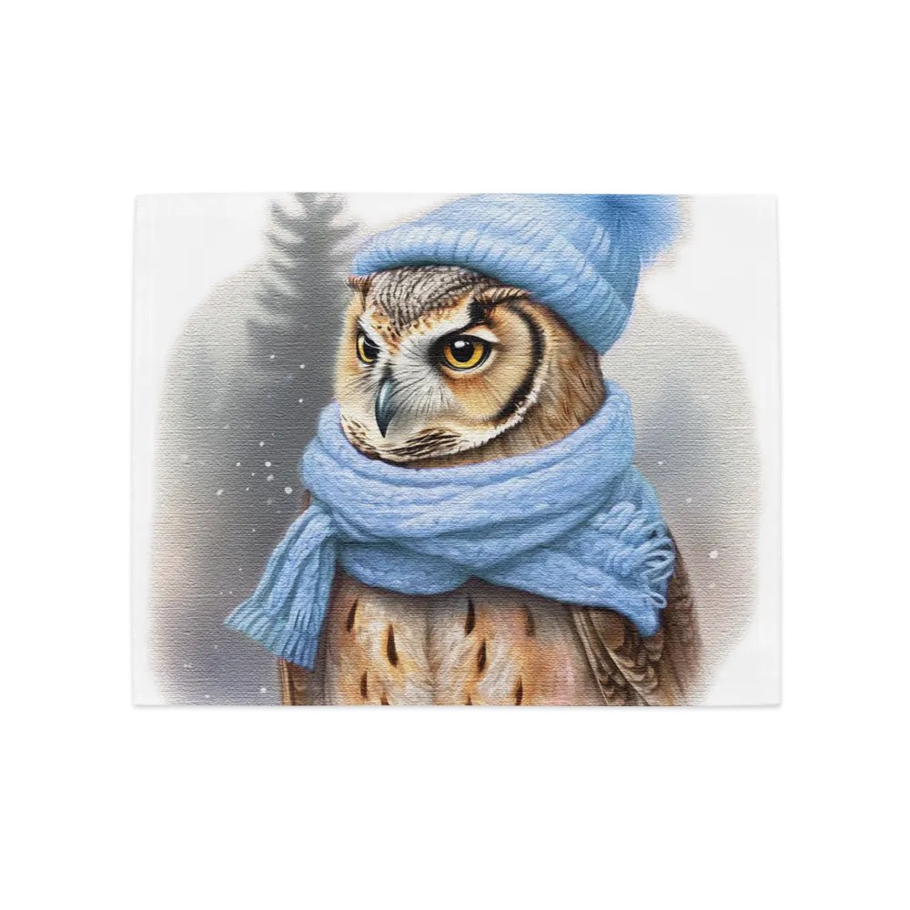 Adorable cute owl wearing a hat and scarf product image (5)