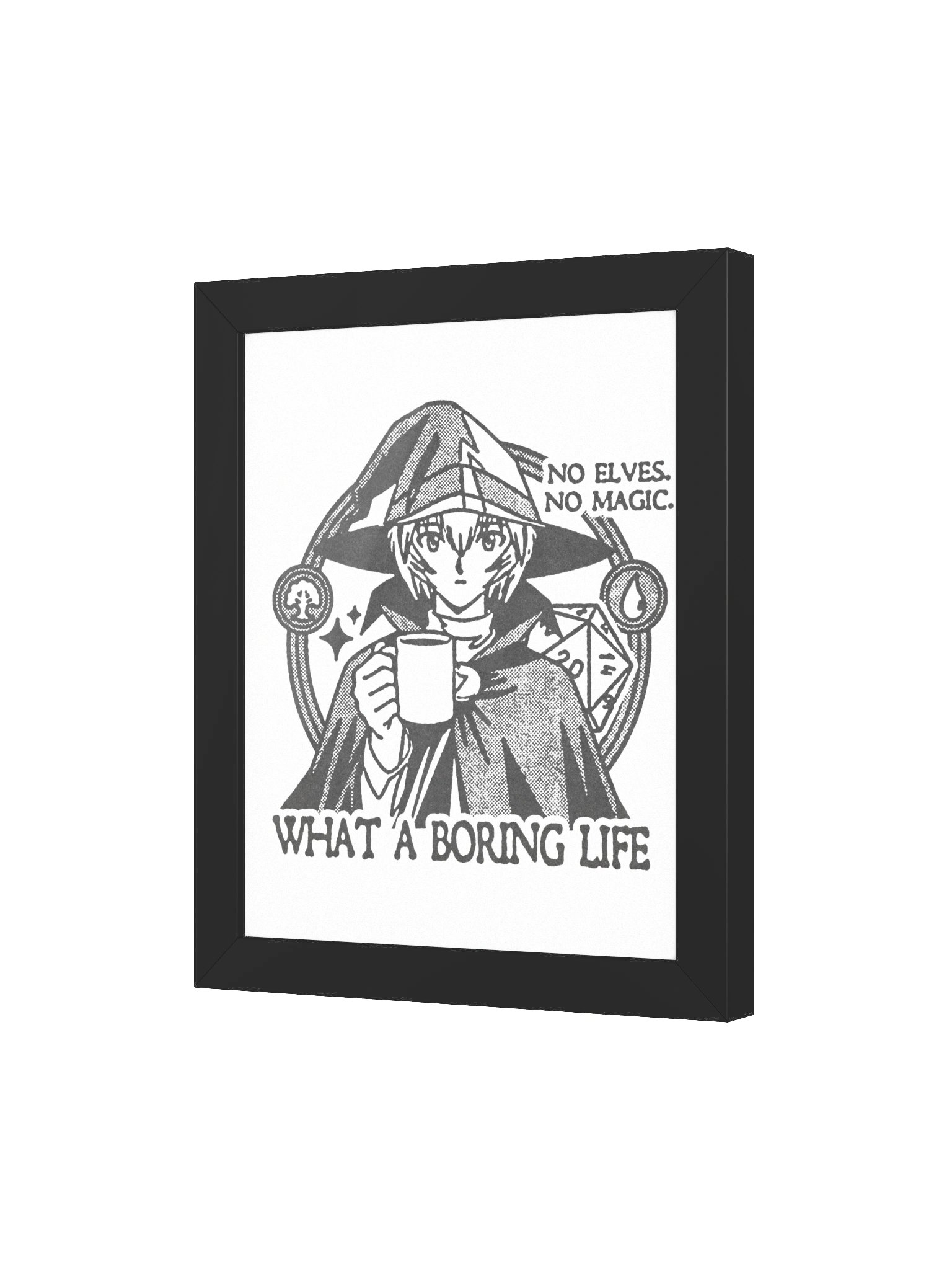 NO MAGIC ! Framed Print. product image (3)