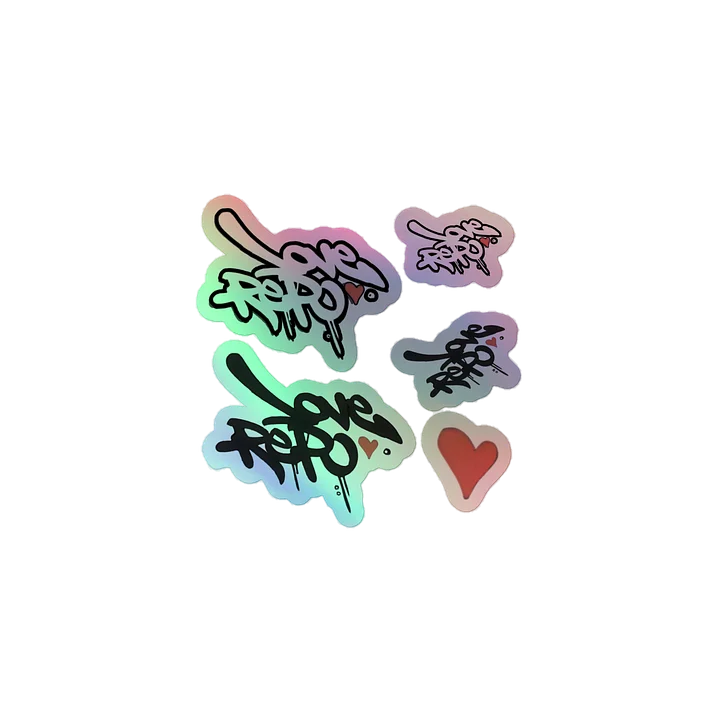 Holographic Love Repo Sticker Sheet product image (1)