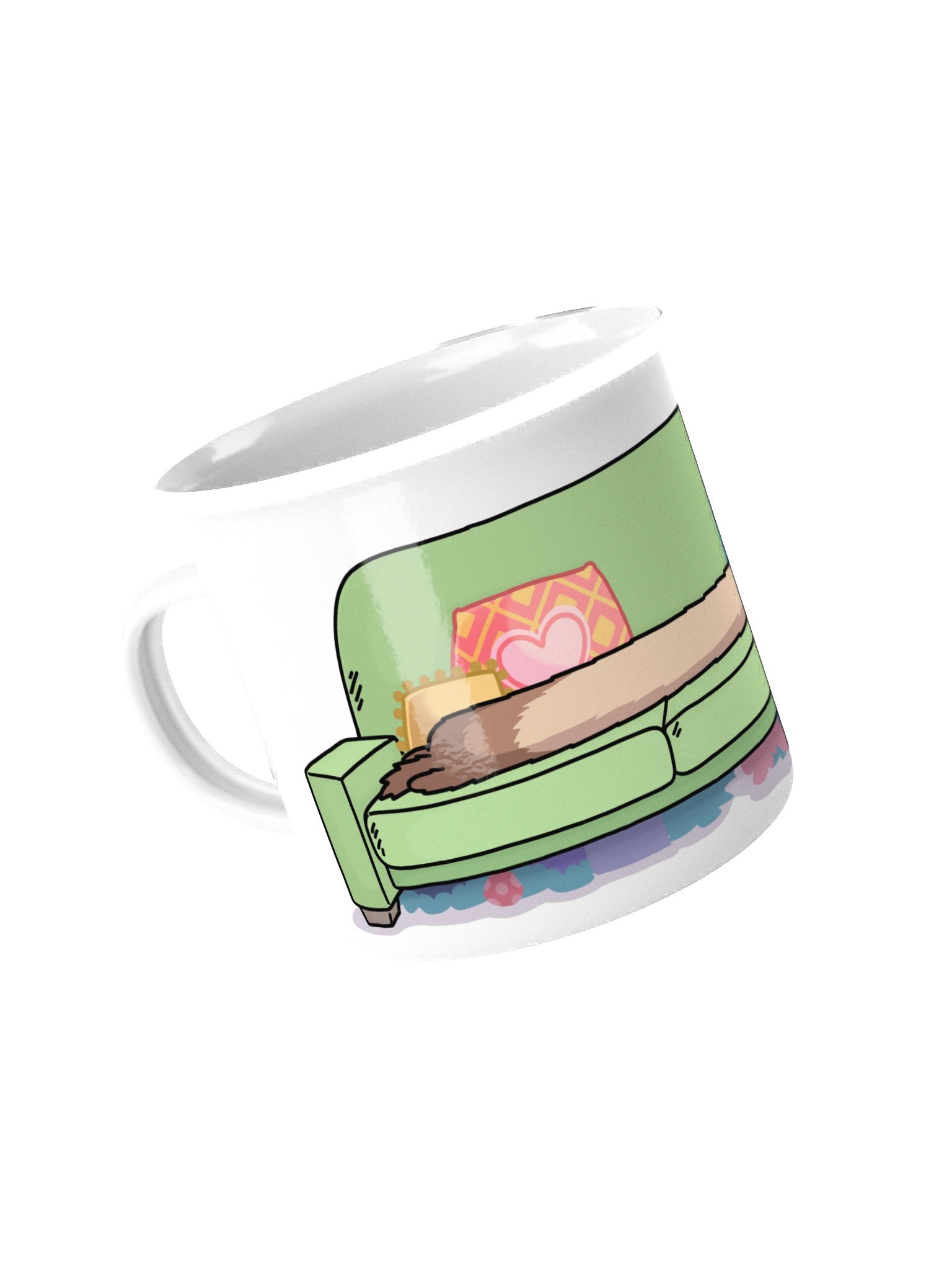 Long Ferret on Sofa | Camping Mug product image (4)