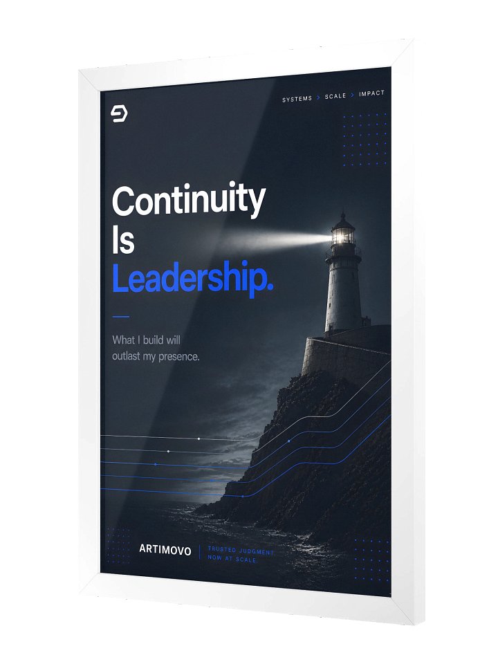 Continuity Is Leadership — Framed Leadership Print product image (10)