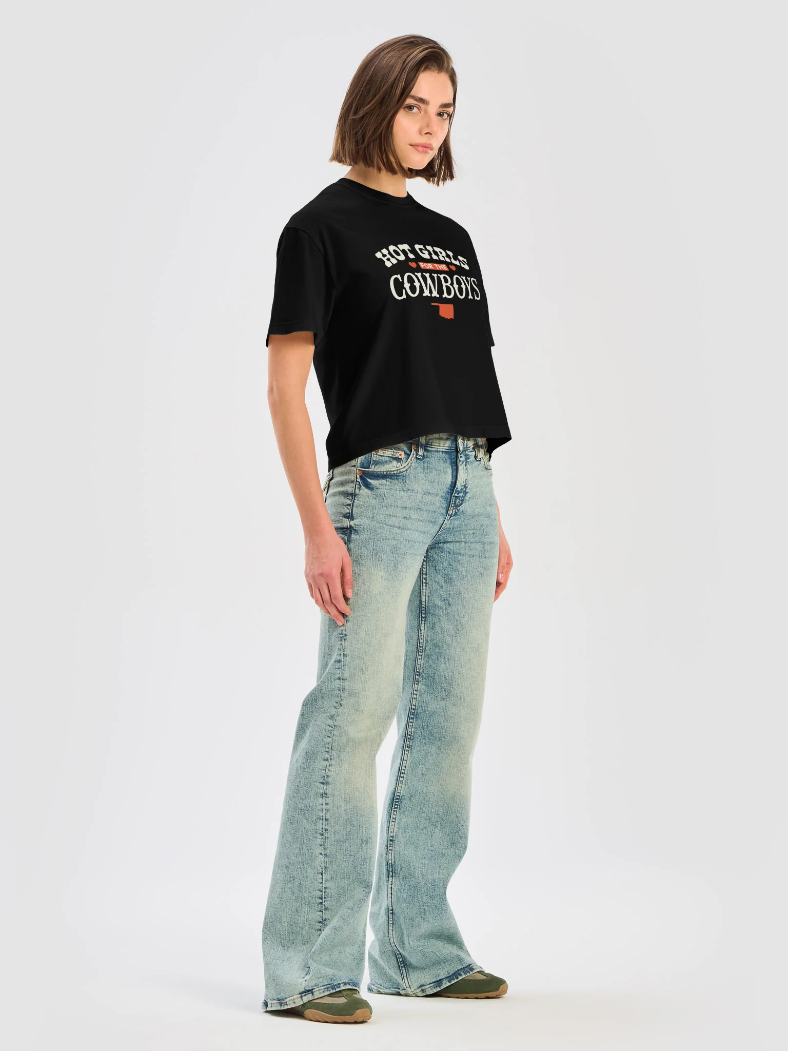 Hot Girls for the Cowboys Boxy Women's Tee product image (14)