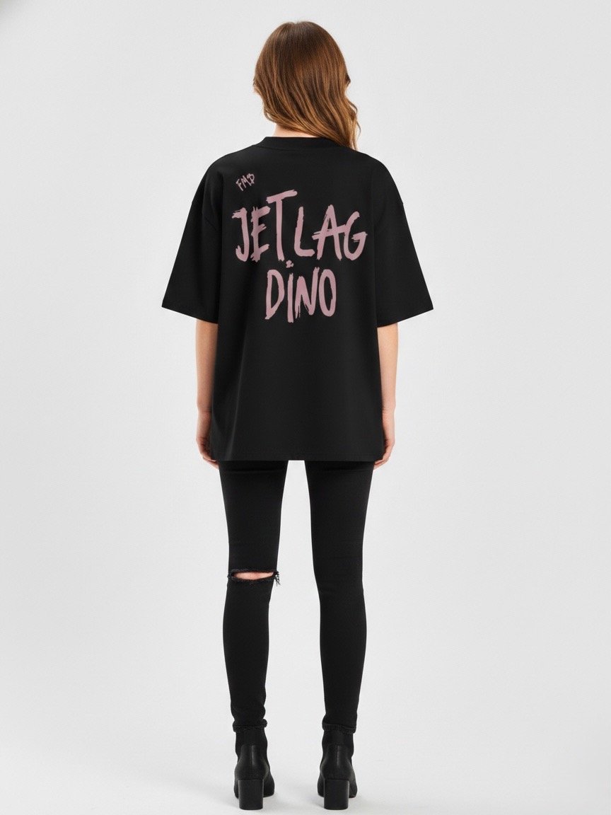 FMB ∣ JETLAG DINO Center X Oversized Tee Pink product image (6)