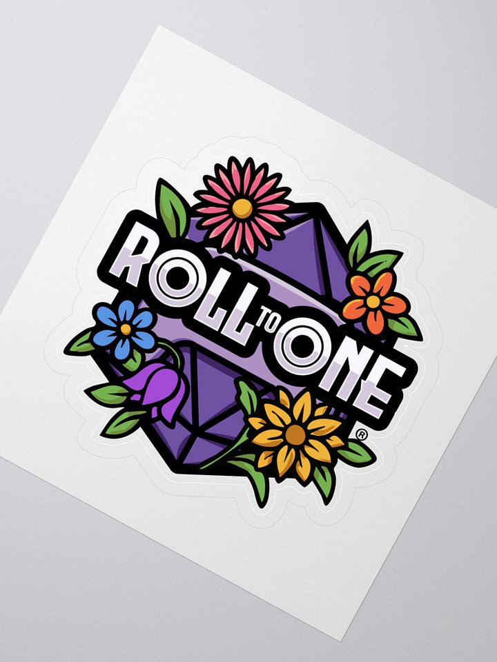 Roll to One Floral Sticker product image (2)