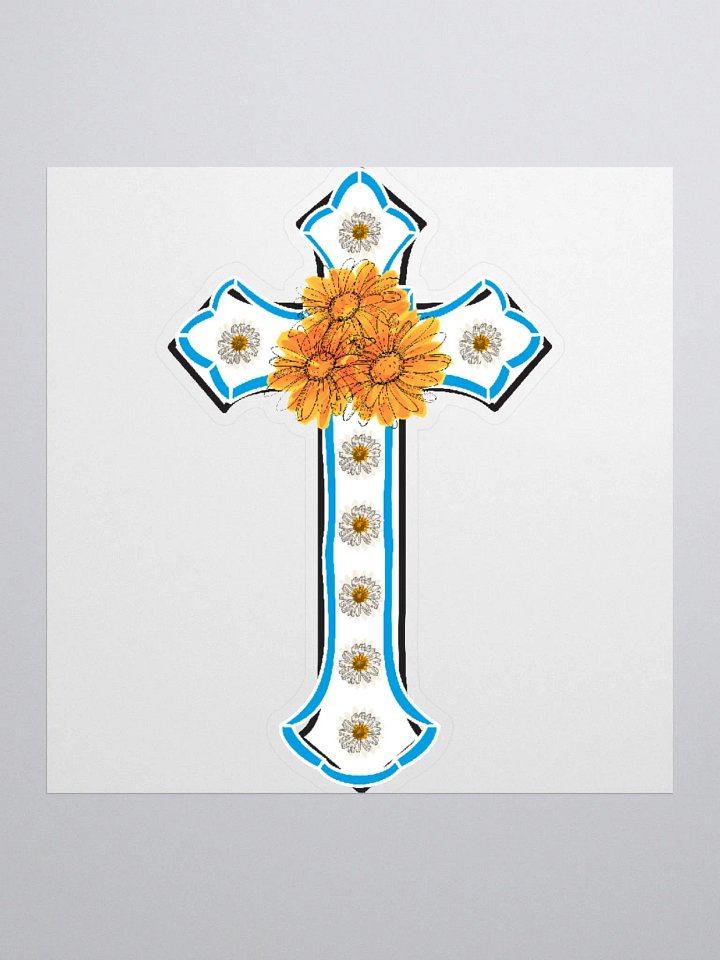 Sunflower Floral Cross product image (2)