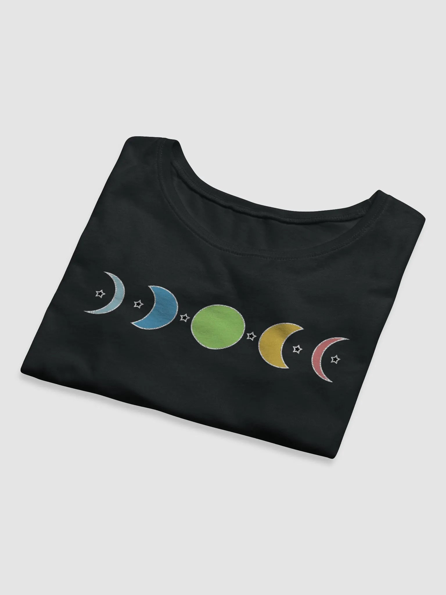 Phasing Through the Moon Queer Pride Crop Tee product image (15)