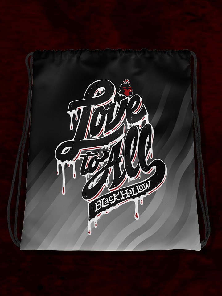 L2A Black Drawstring Bag product image (1)