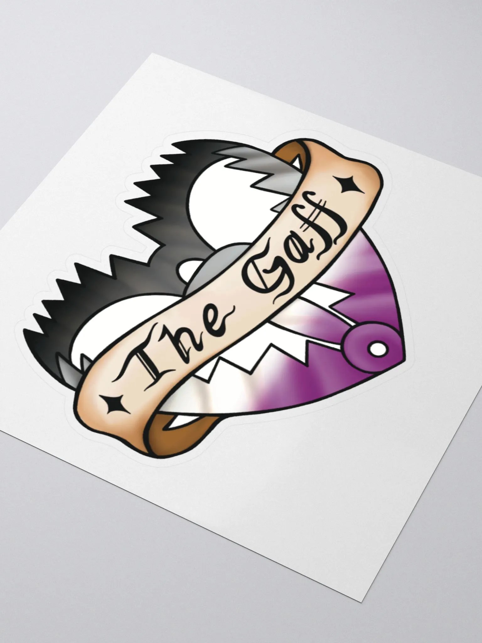 Asexual "The Gaff" Sticker product image (3)
