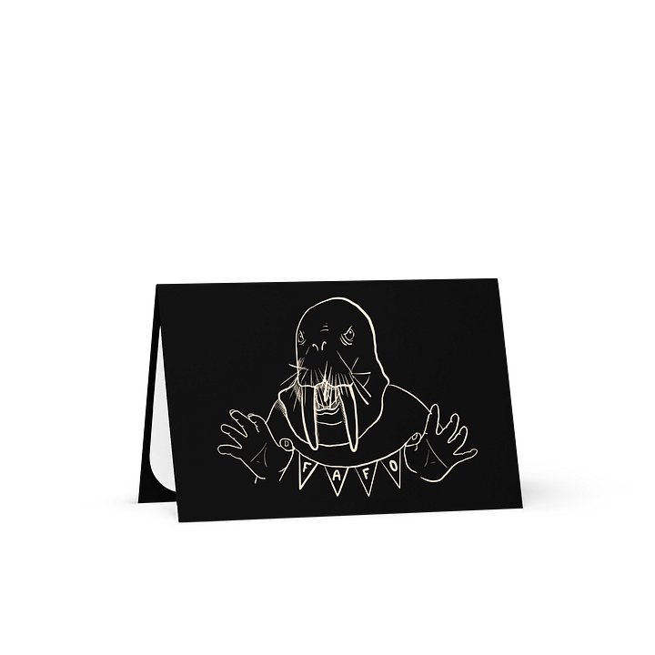 FAFO Walrus Greeting Card product image (1)