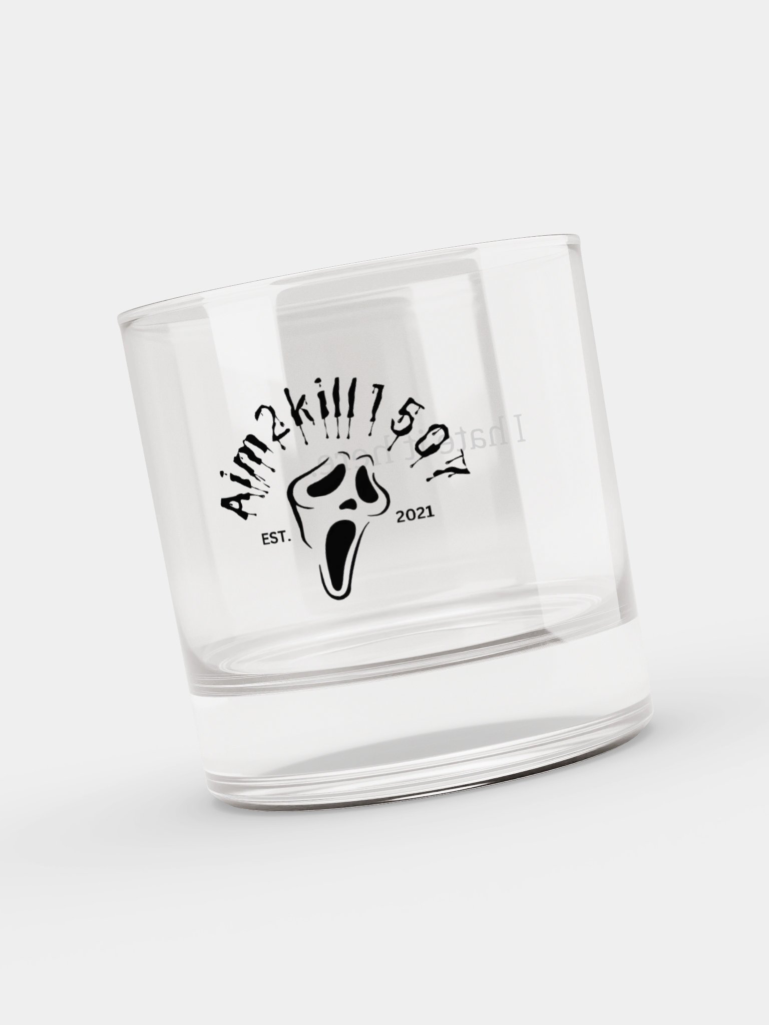 I hate it here whiskey glass product image (8)