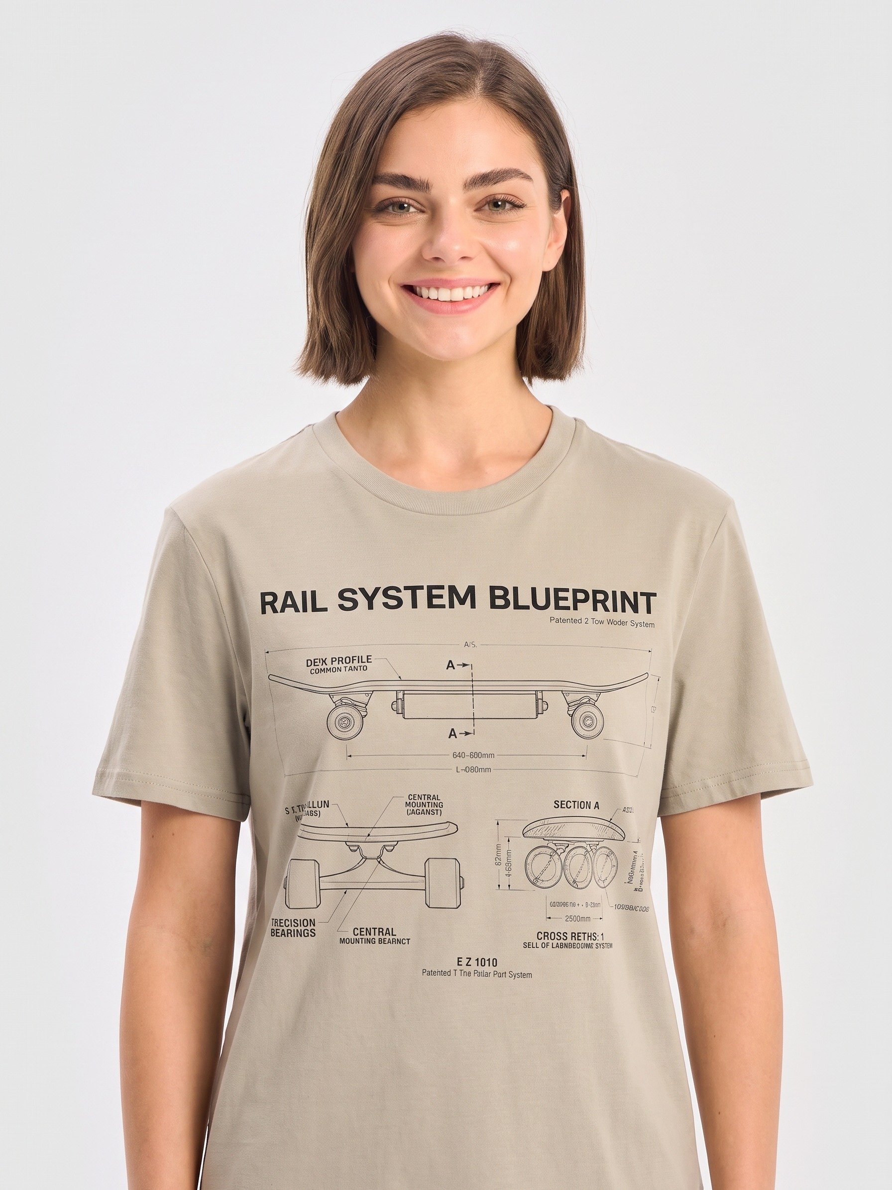 E-Z 10:10 Rail System Blueprint Tee product image (1)