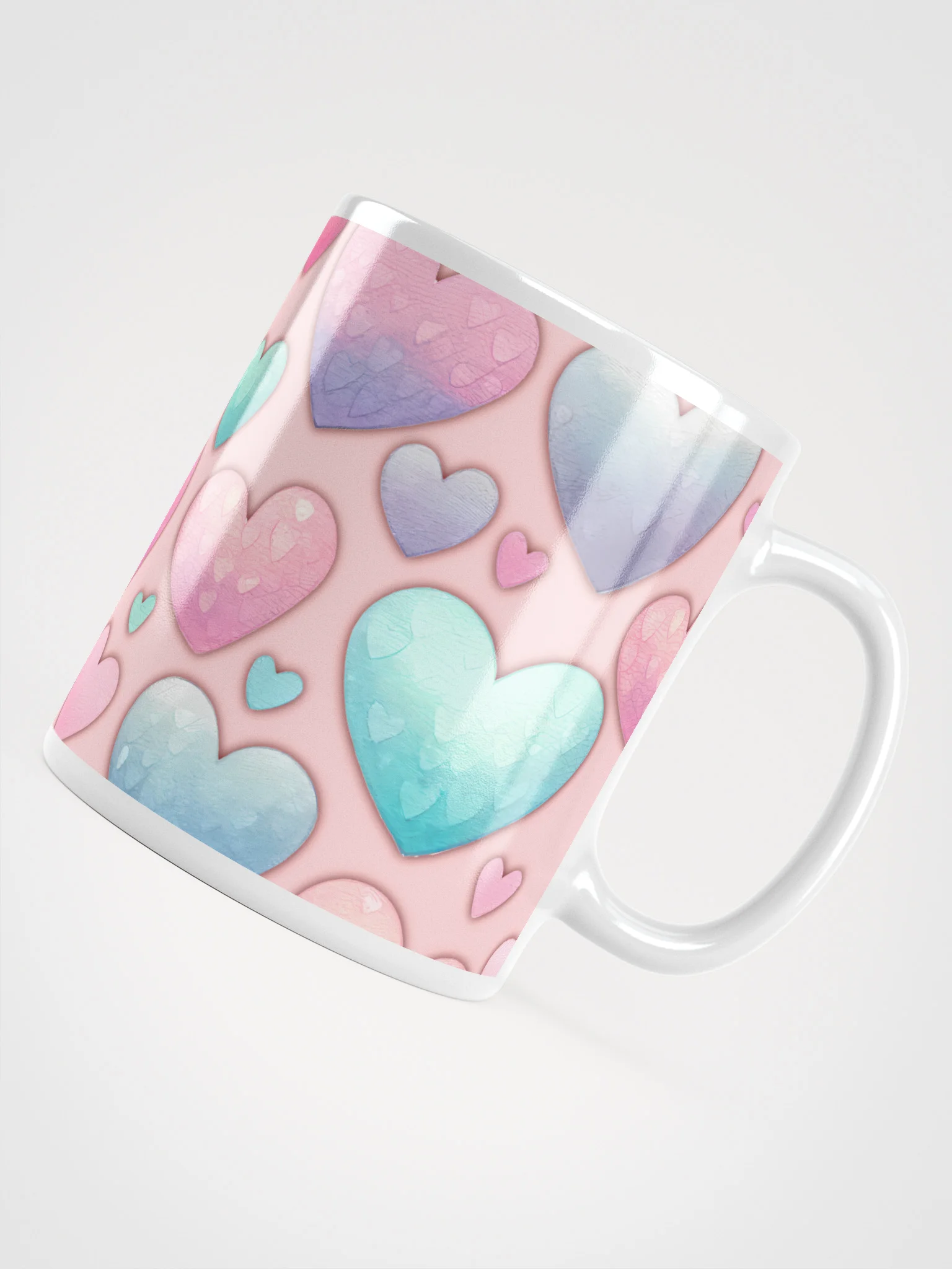 Pastel Hearts Delight Mug product image (13)