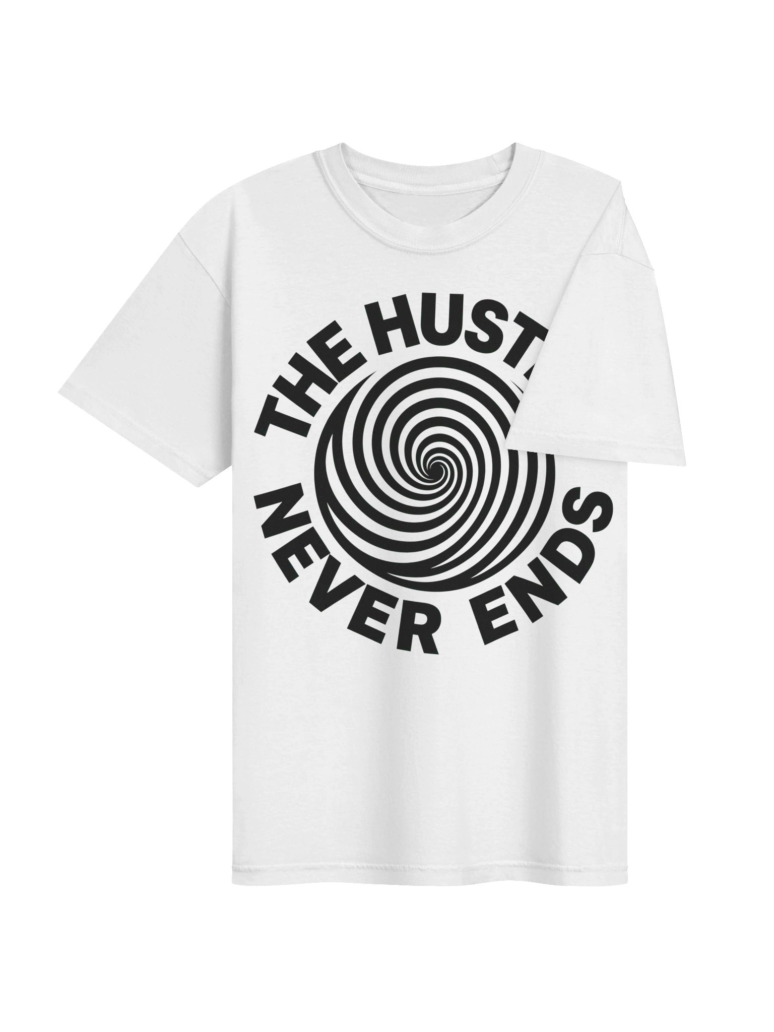 THE HUSTLE NEVER ENDS – Hypno Spiral Tee product image (4)