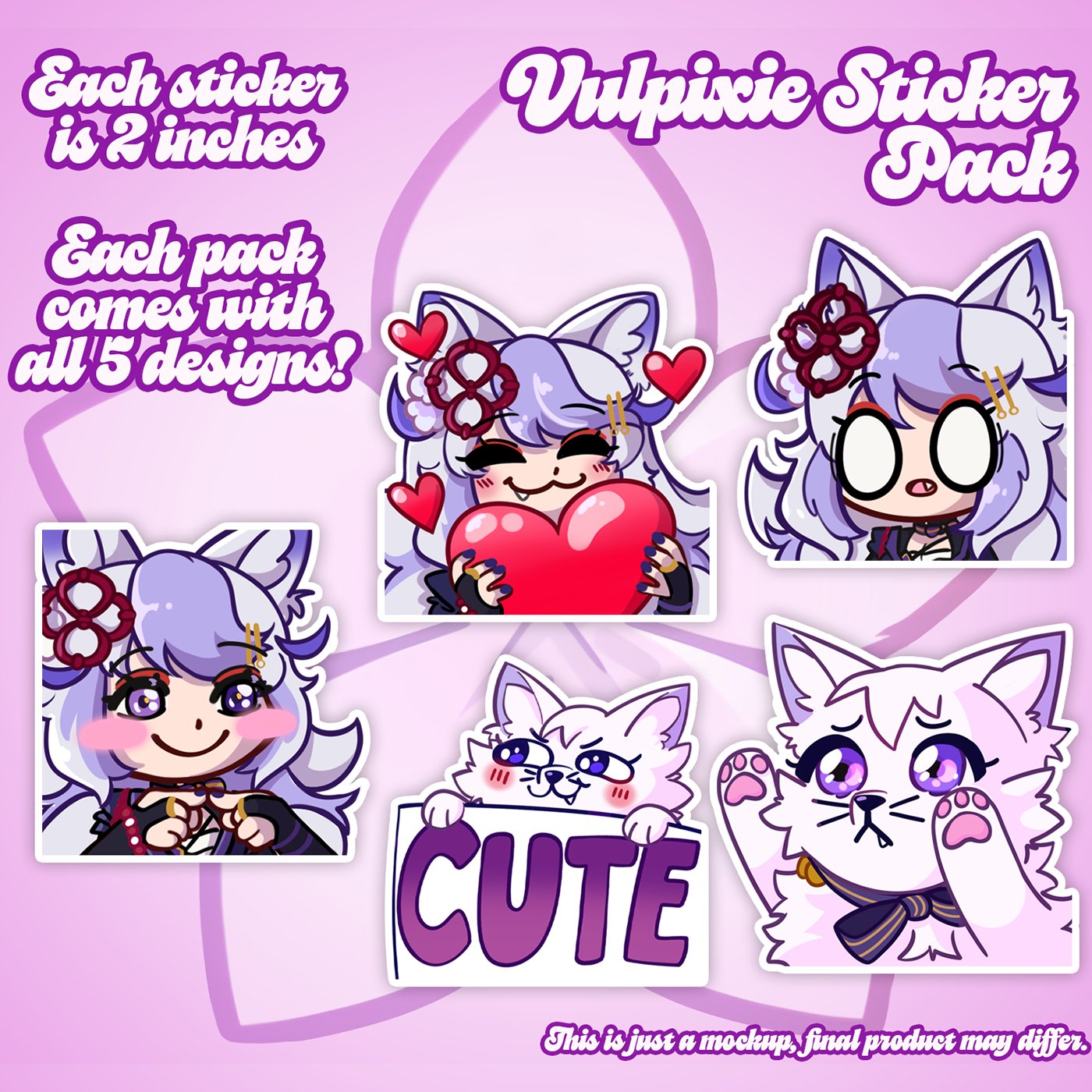 Vulpixie Sticker Pack product image (1)