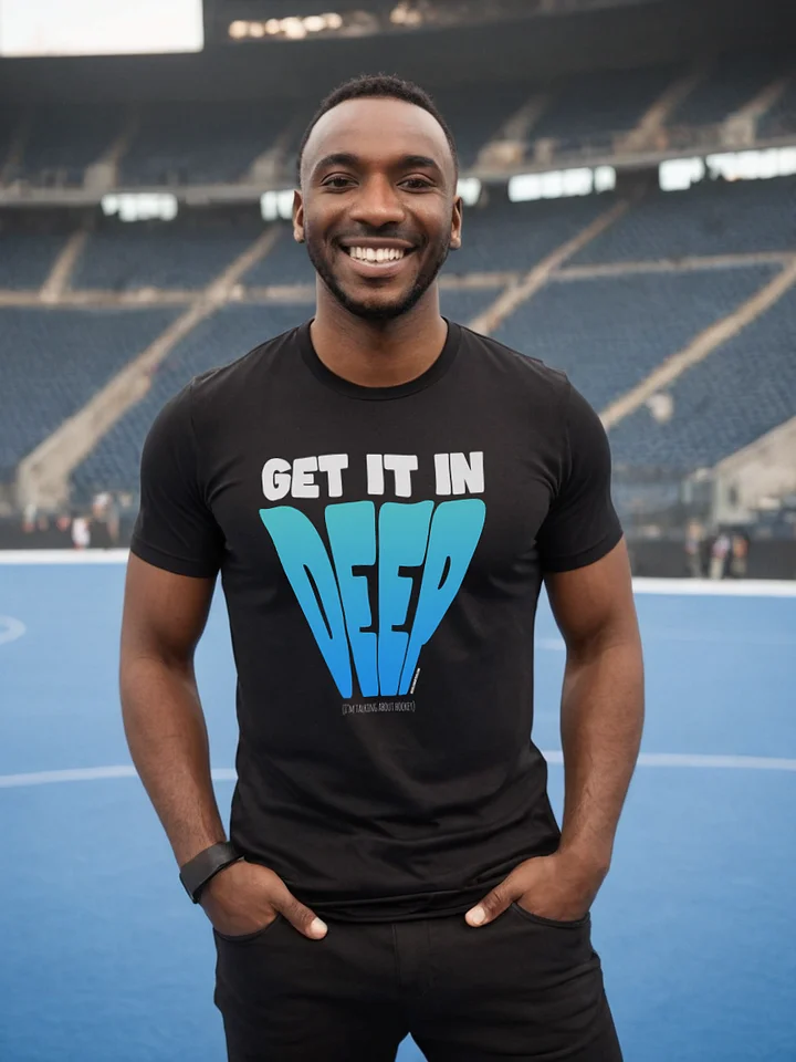 Funny Hockey T-Shirt - Get it in Deep - Beer League Hockey Shirt for Men - Gift for Coachable Hockey Players product image (2)