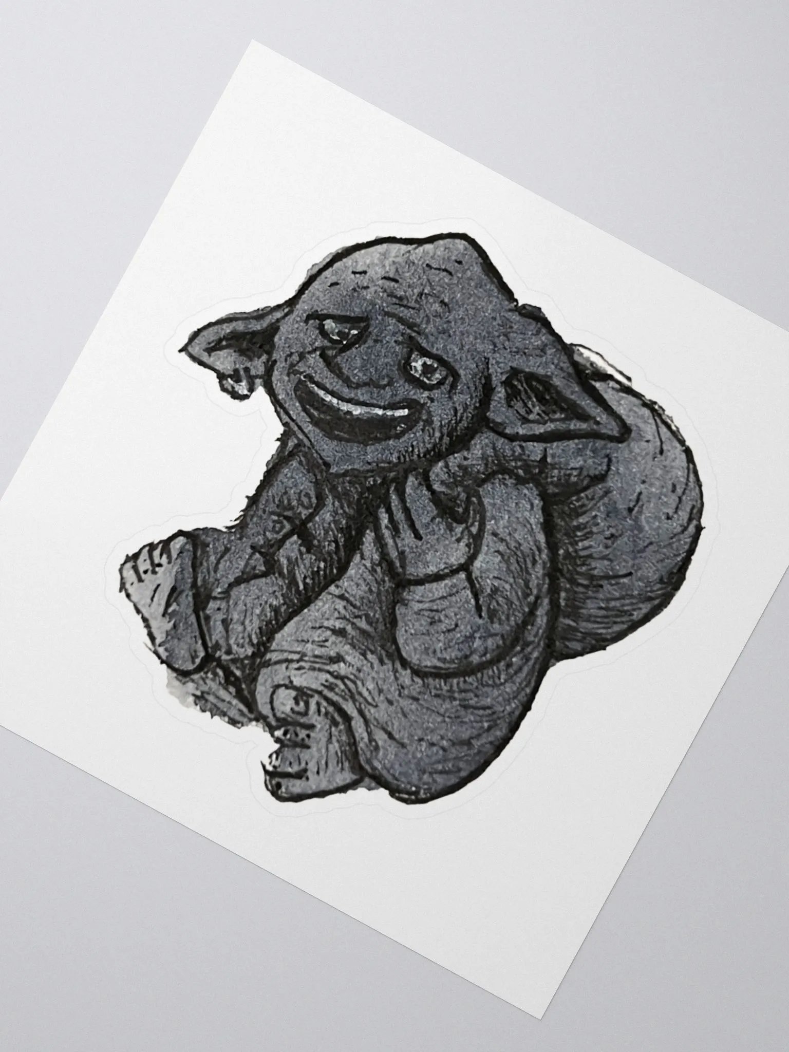 Watercolour Blobs Sticker- Payne's Gray product image (2)