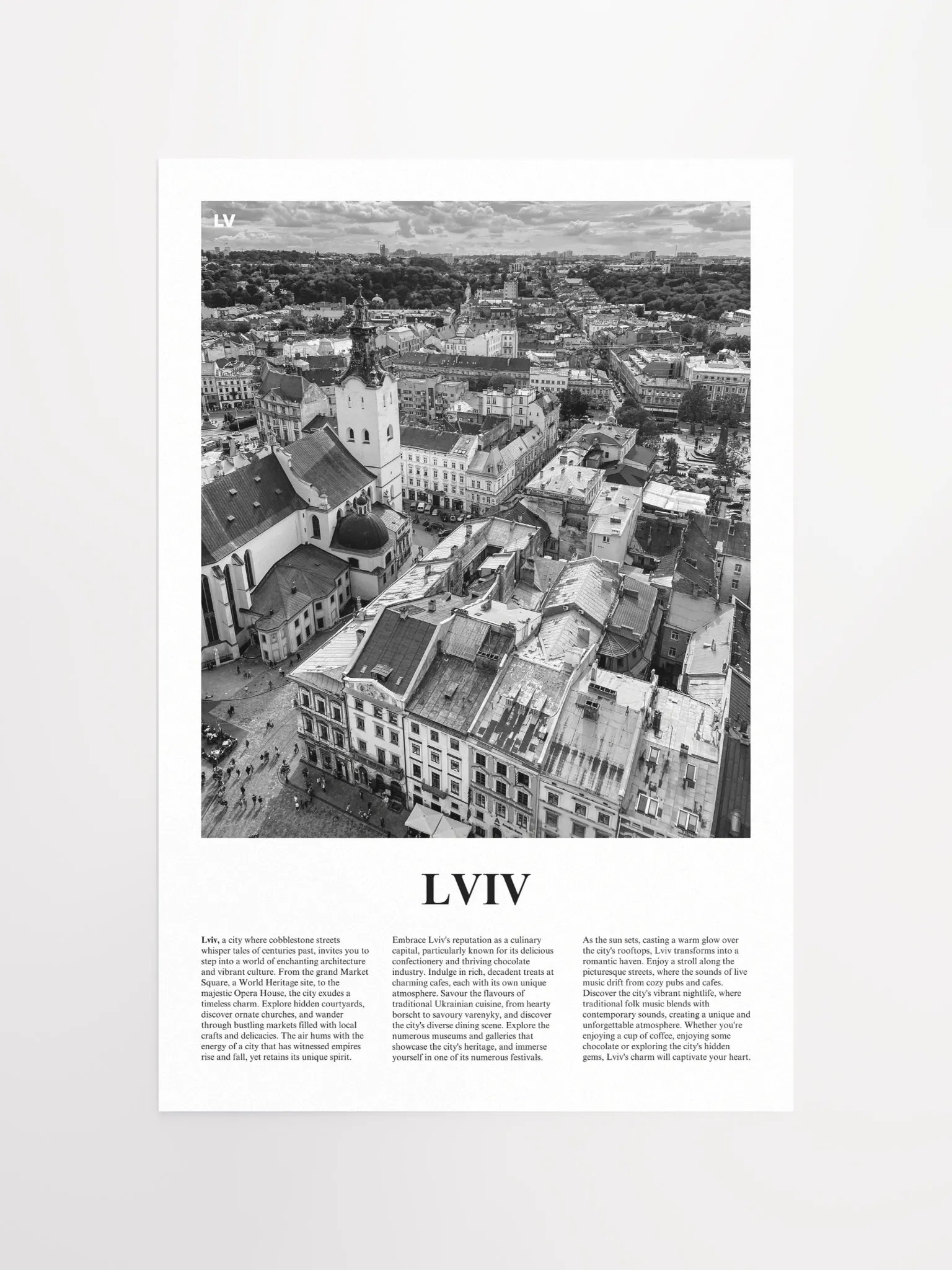 Lviv 01 Newspaper Poster product image (13)