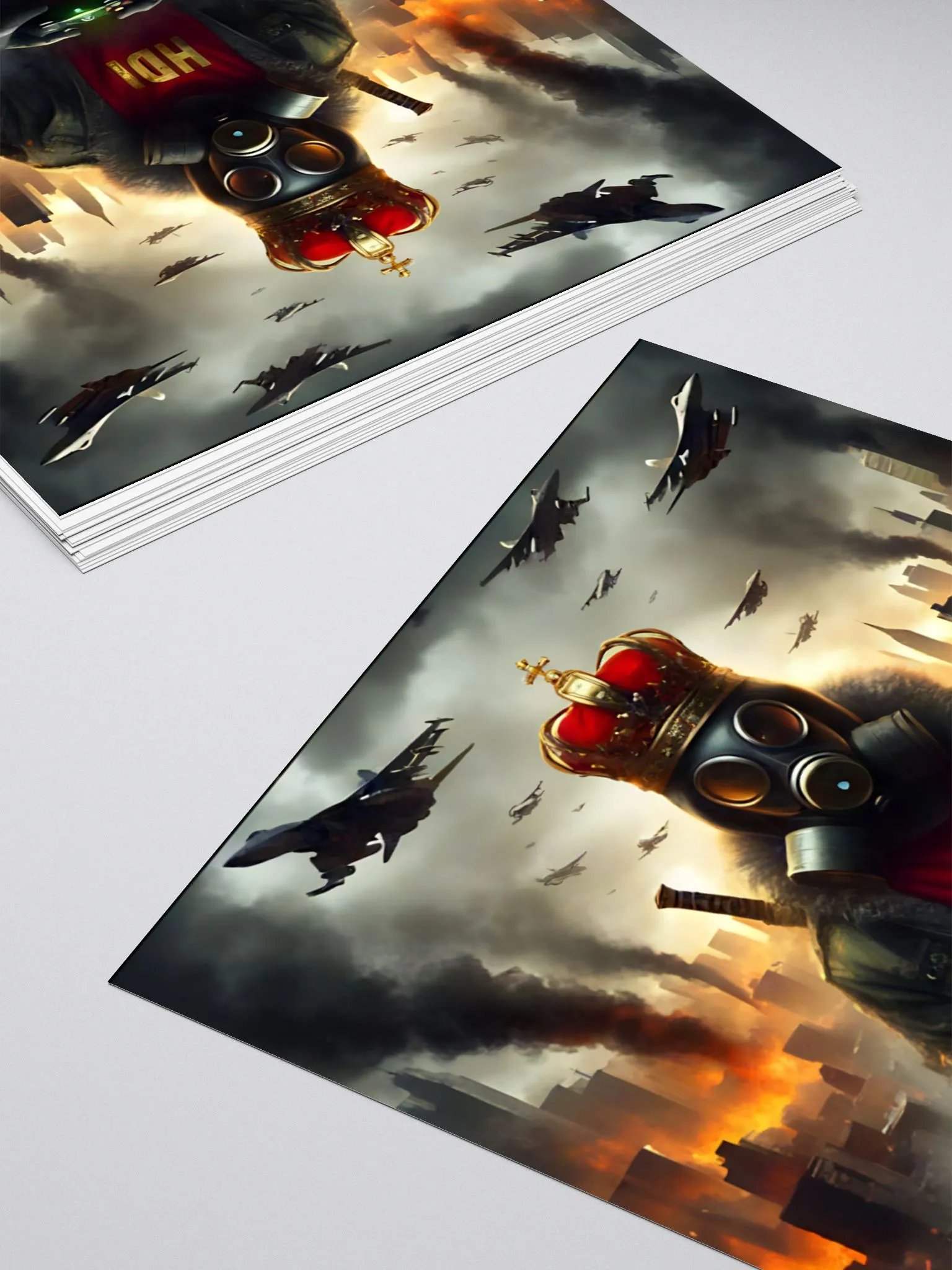 HDI Burning City - Cut Stickers product image (4)