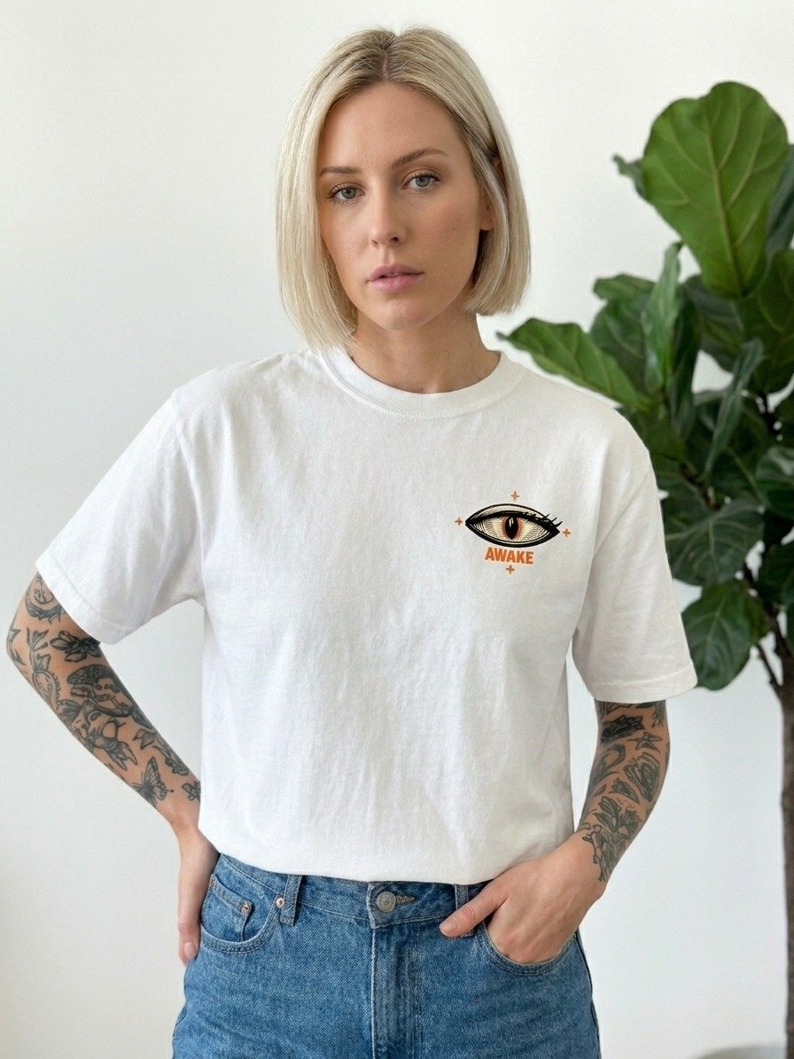 Awake Sensitive Eye and Stars Graphic Tee product image (4)