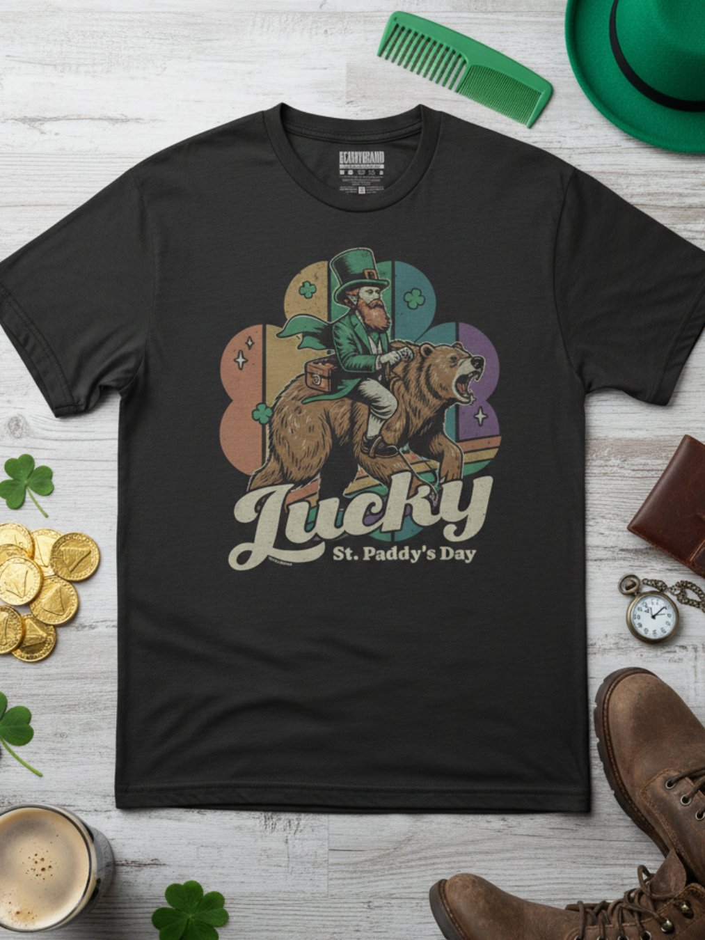 Lucky Bear Rider T-Shirt product image (3)