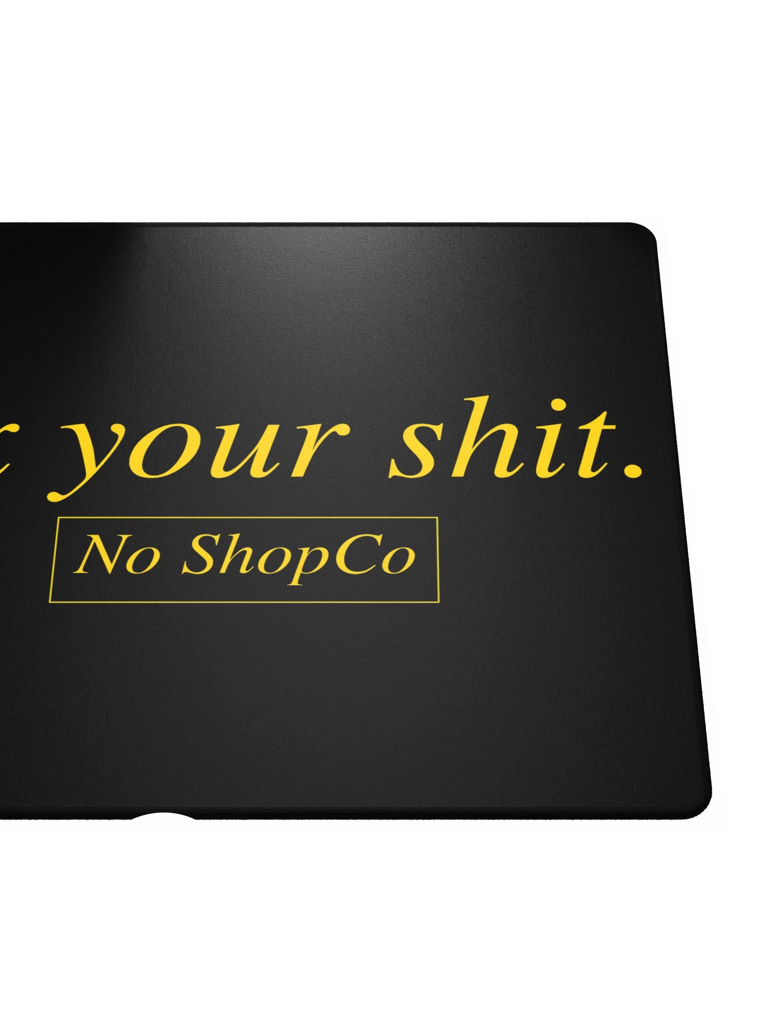 No ShopCo Gaming Mouse Pad - Yellow on Black product image (5)