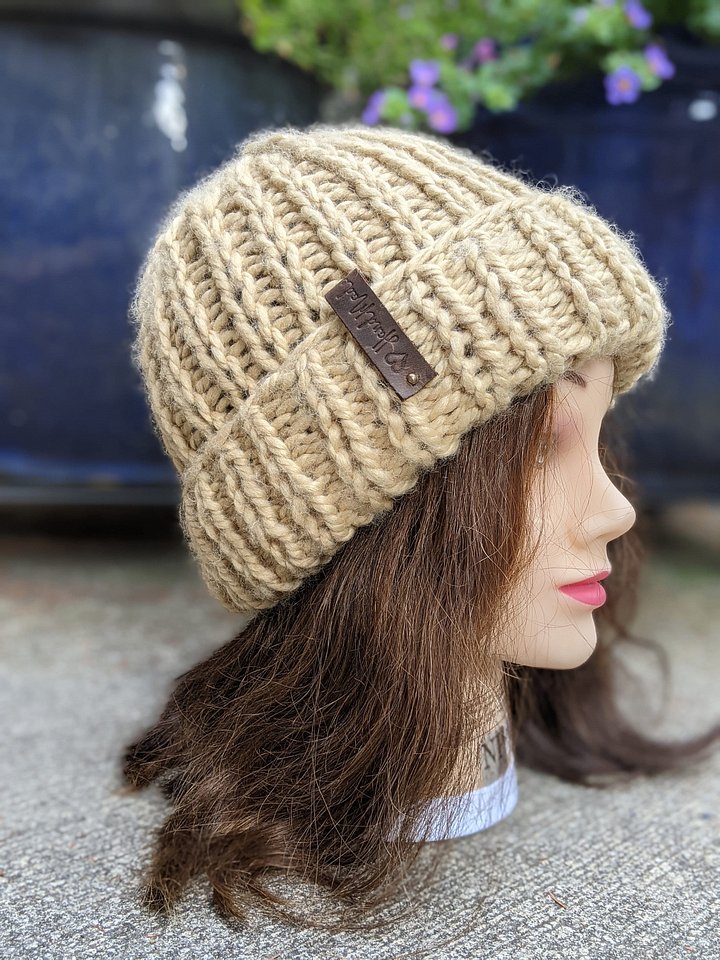 Double Brim Bulky Hat Knitting Pattern product image (2)