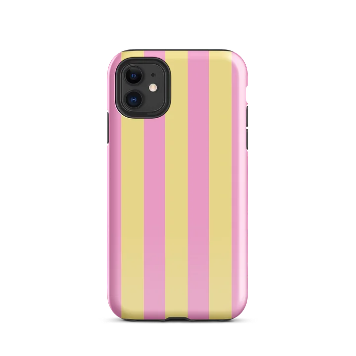 pink and yellow stripe i phone case product image (28)
