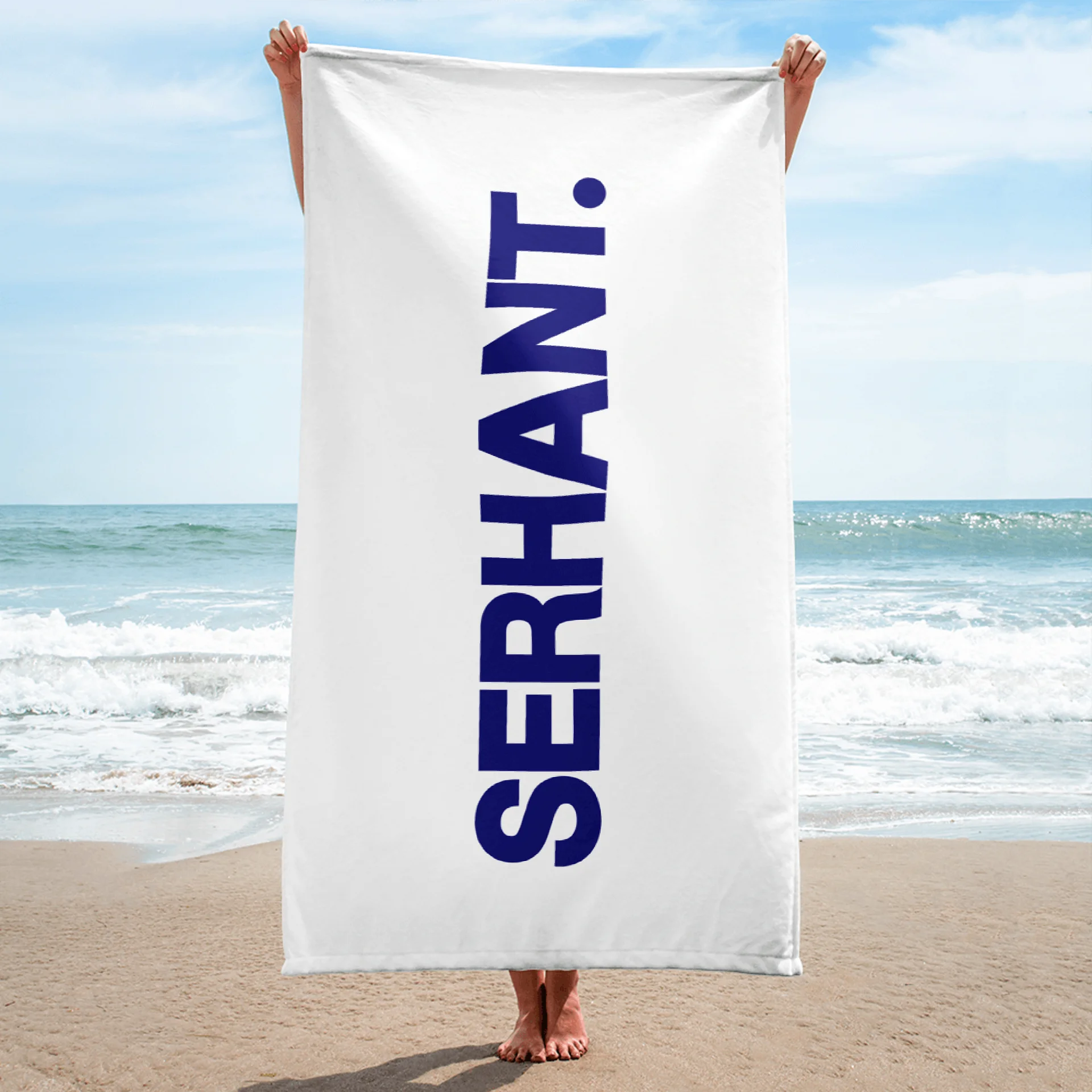 SERHANT. White Beach Towel product image (3)