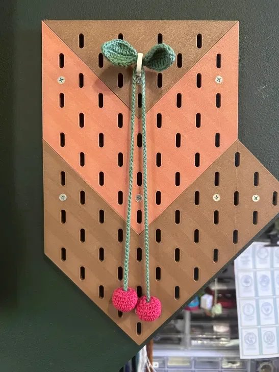 Twin Cherries Crochet Bookmark product image (2)