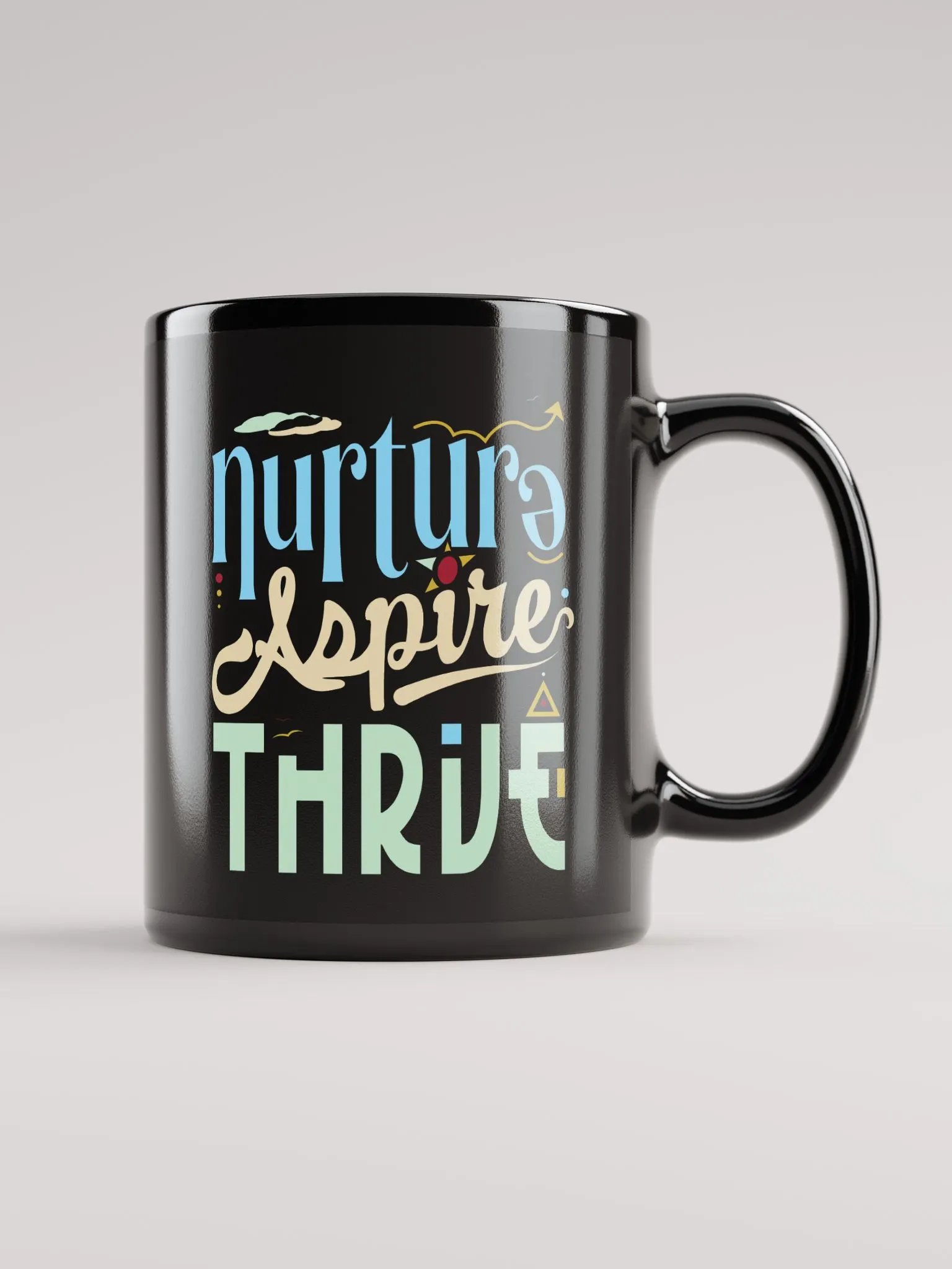 "Nurture Aspire Thrive" Inspirational Mug product image (1)