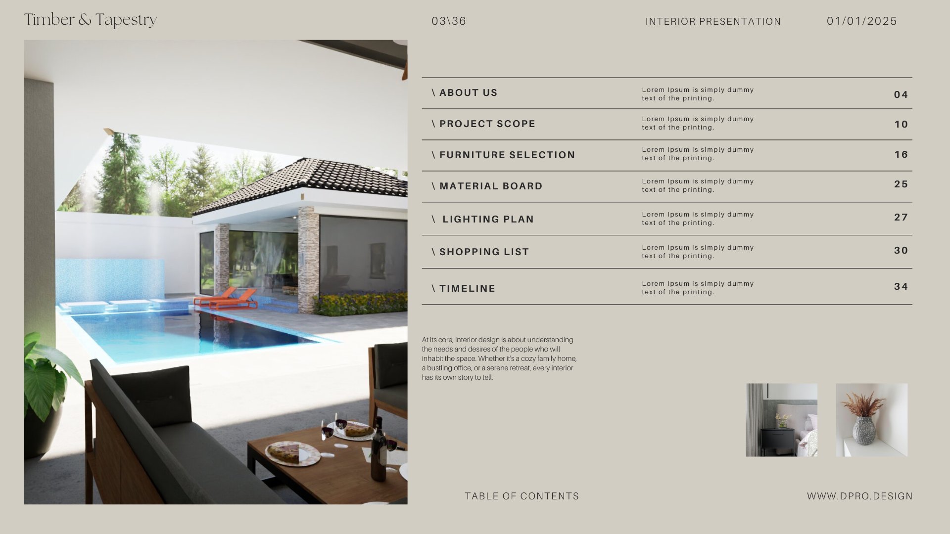 Interior presentation for 3 Bedroom Family Home ONE STOREY DA13501A product image (3)