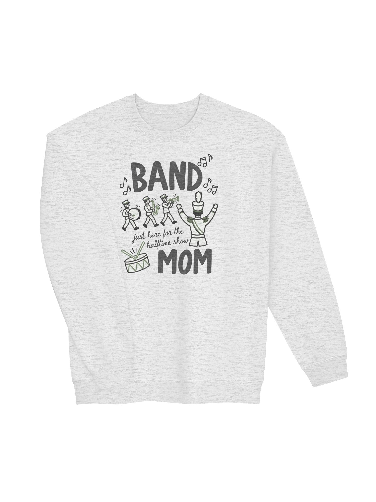 Here for the Halftime Show Band Mom Crewneck product image (6)