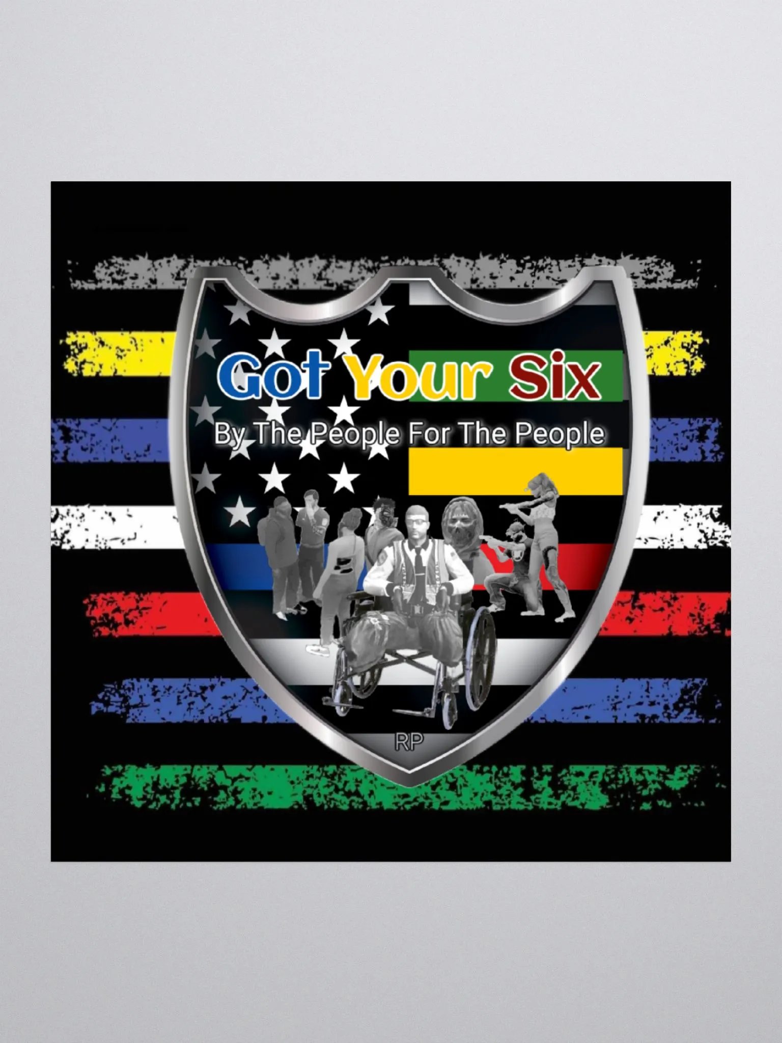 Got Your Six RP Thug Life Kiss Cut Sticker product image (1)