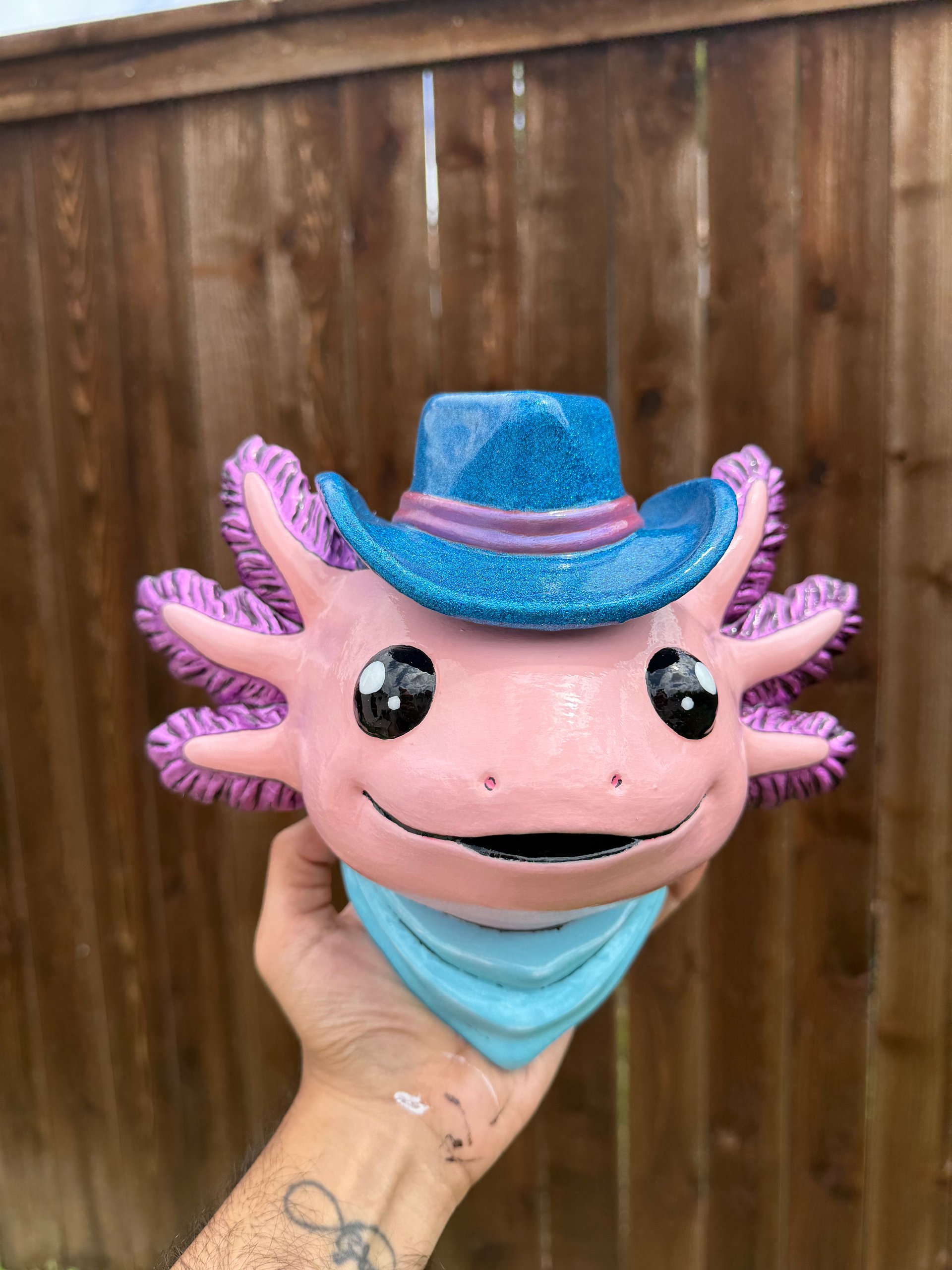 Axolotl Wall Mount (Blue) product image (1)