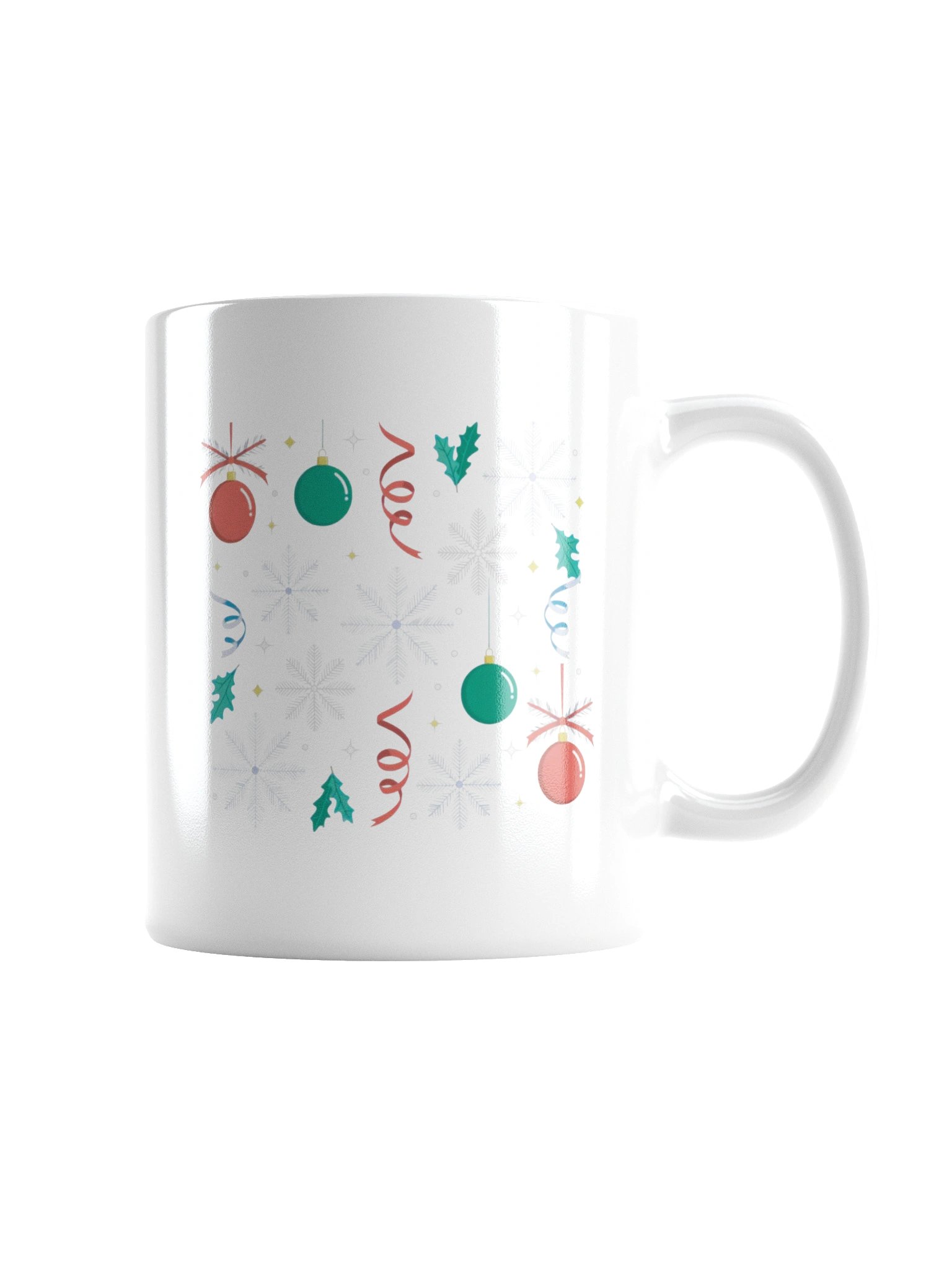 Snowflake and Ornament Holiday Coffee Mug product image (8)
