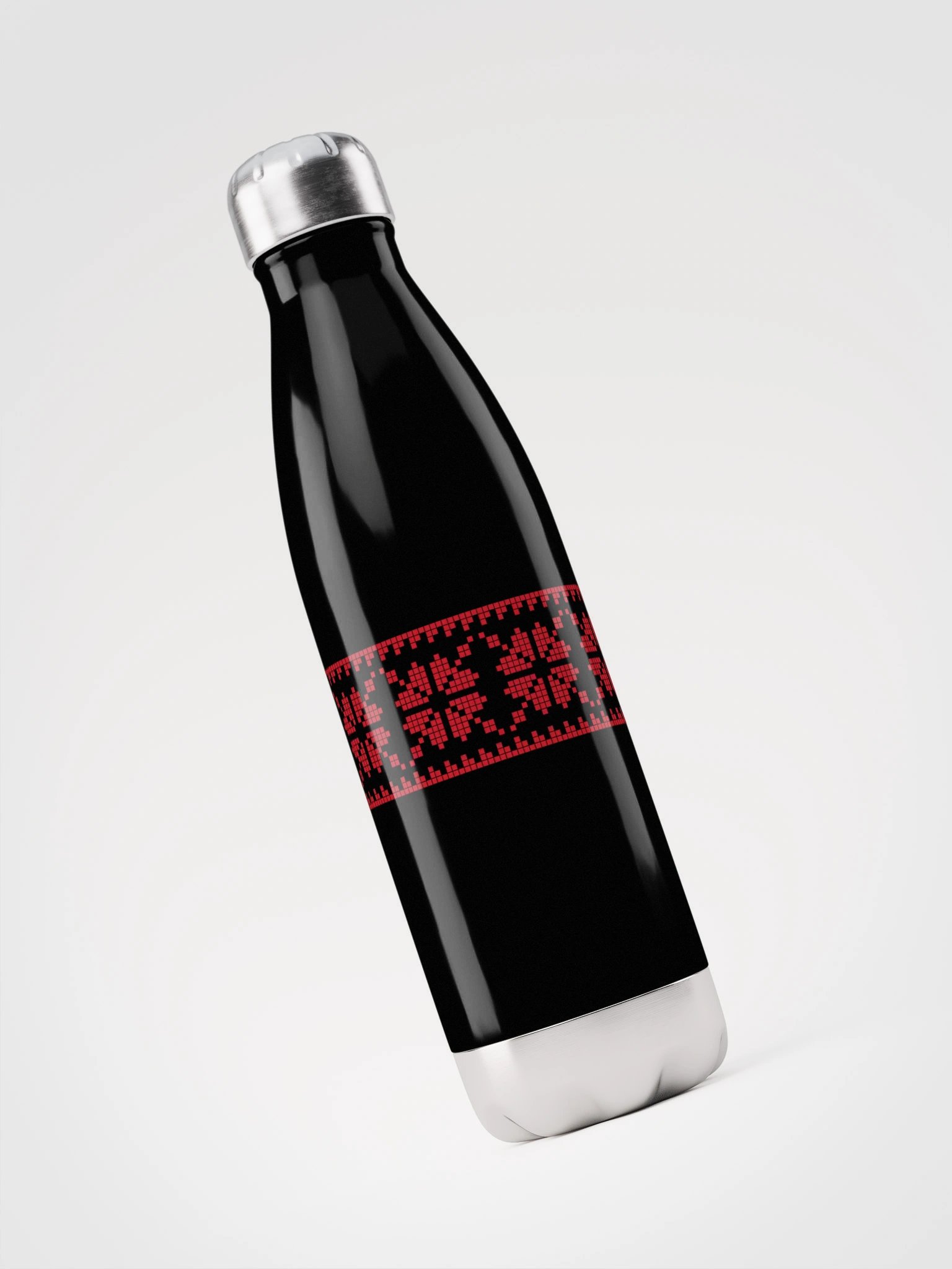 Red Tatreez Stainless Steel Water Bottle product image (4)