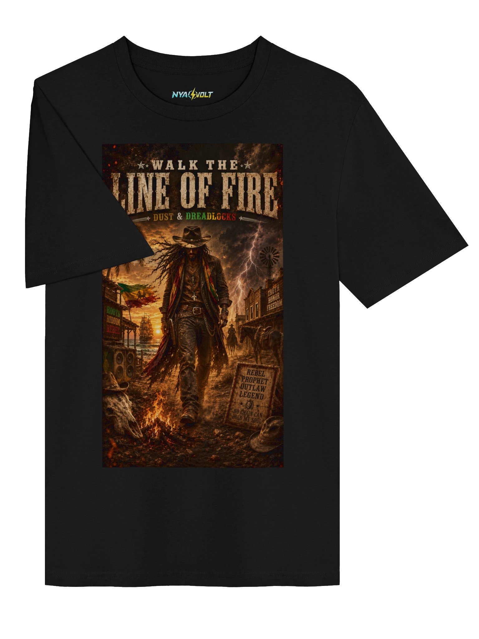Walk The Line of Fire – Dust & Dreadlocks | Neko Wear+ product image (4)
