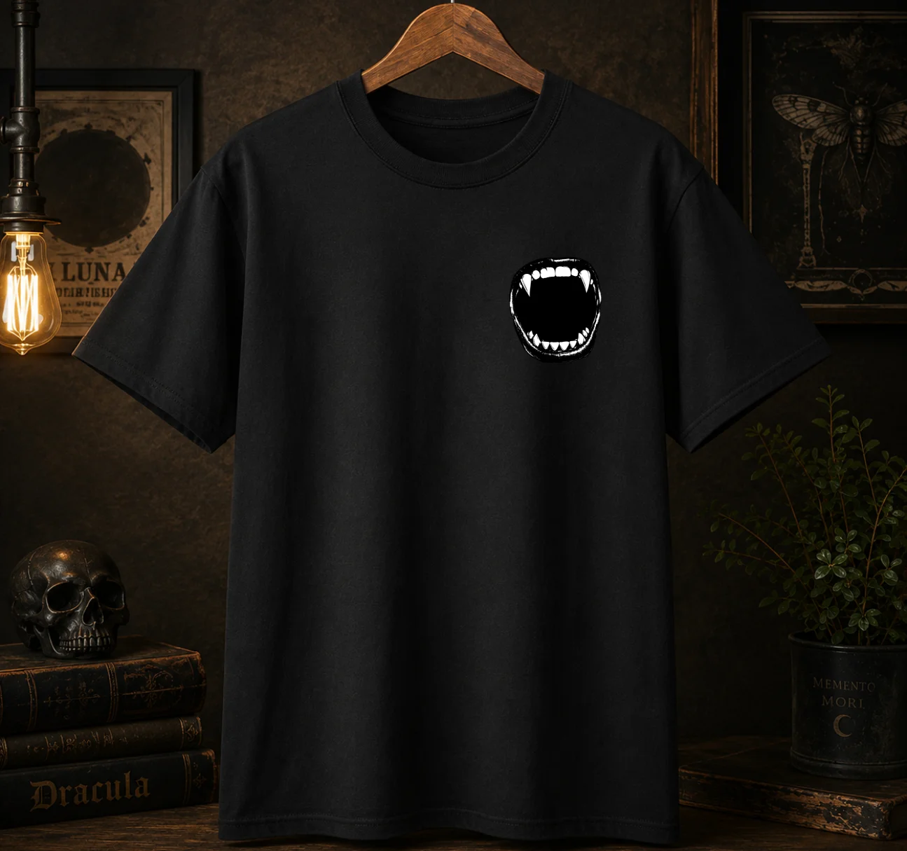 Distressed Teeth Graphic Tee | Gothic Vampire Grunge Shirt product image (1)