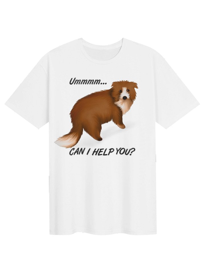 Dog "Ummm... Can I Help You?" T-Shirt. Unisex Gildan Softstyle T-Shirt product image (1)