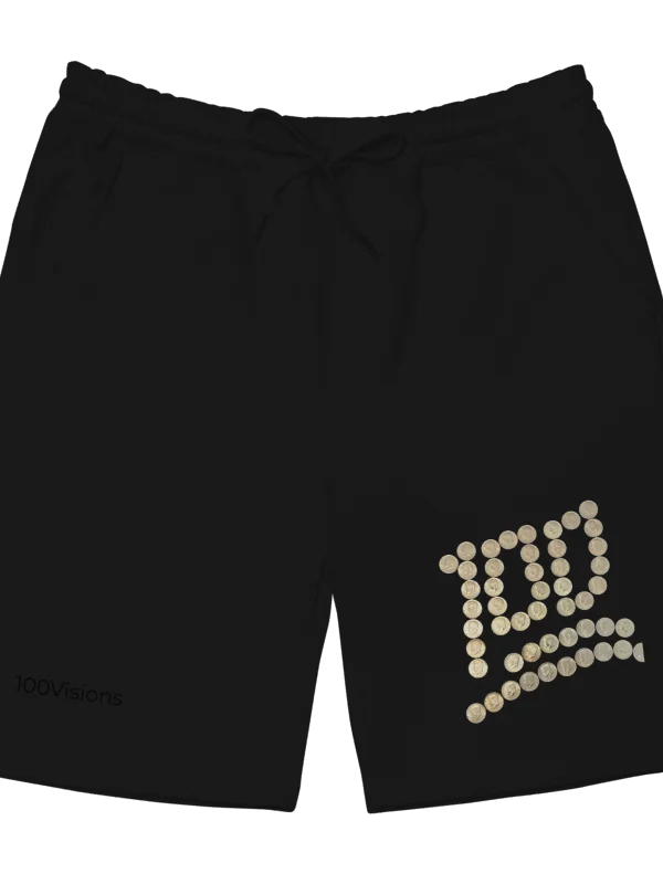 100Visions Original Half-Dollar 100 Emoji Fleece Shorts product image (2)
