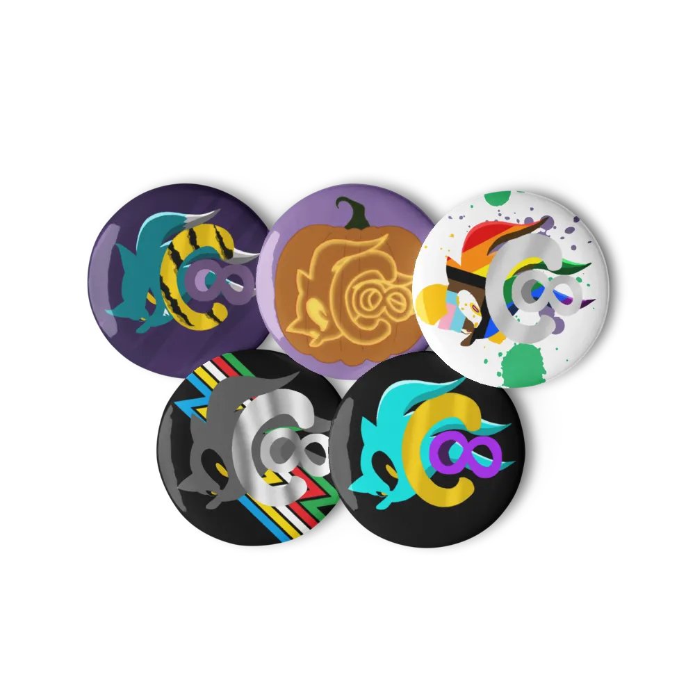 Logos 5 Pin Button Set product image (2)