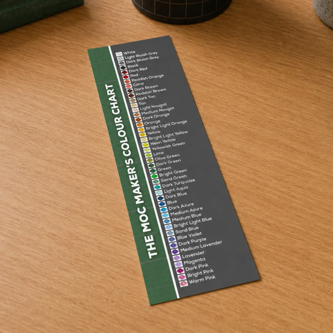 The MOC Maker's Colour Chart Bookmark product image (1)