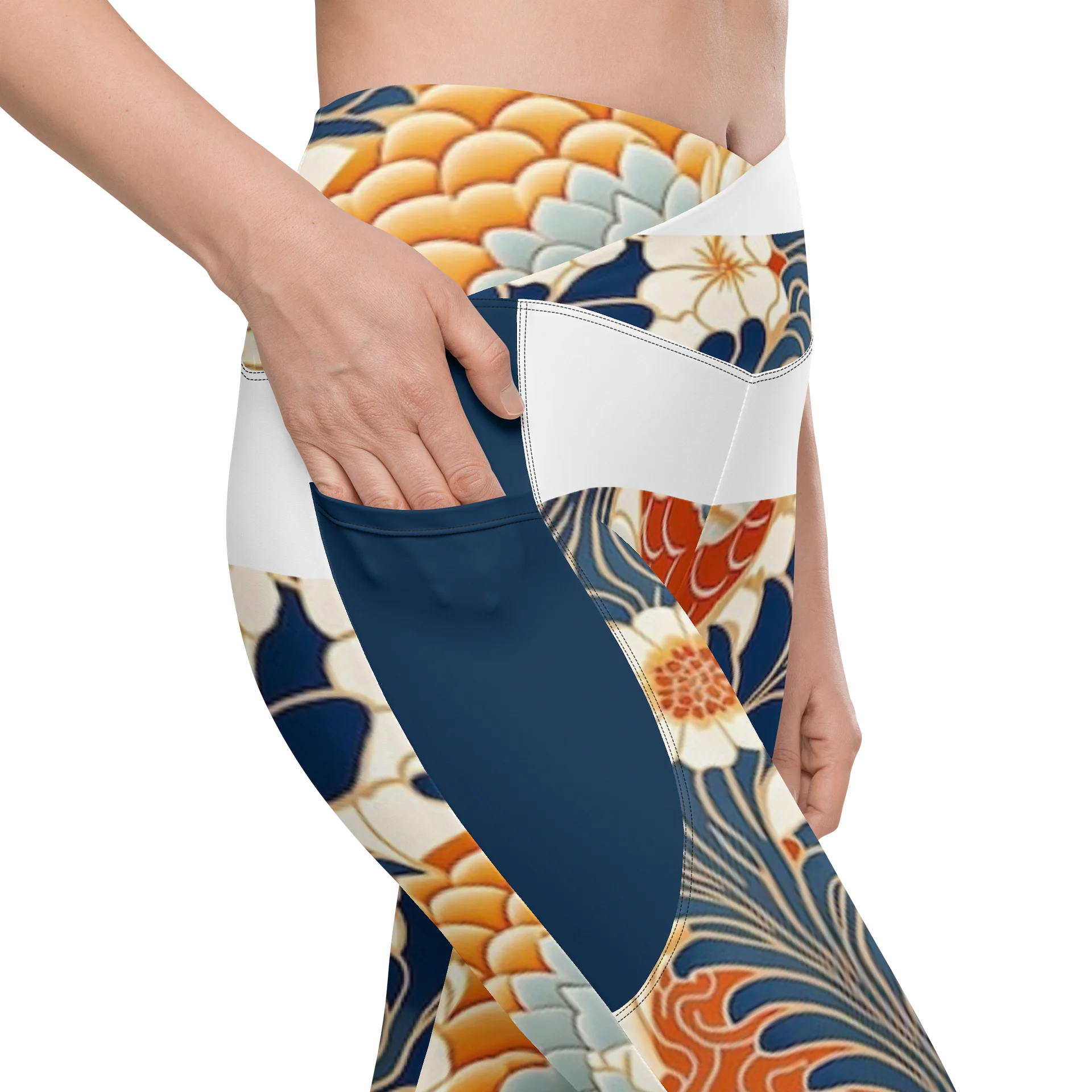 'PHILIUS' Japan Floral Crossover Leggings product image (10)