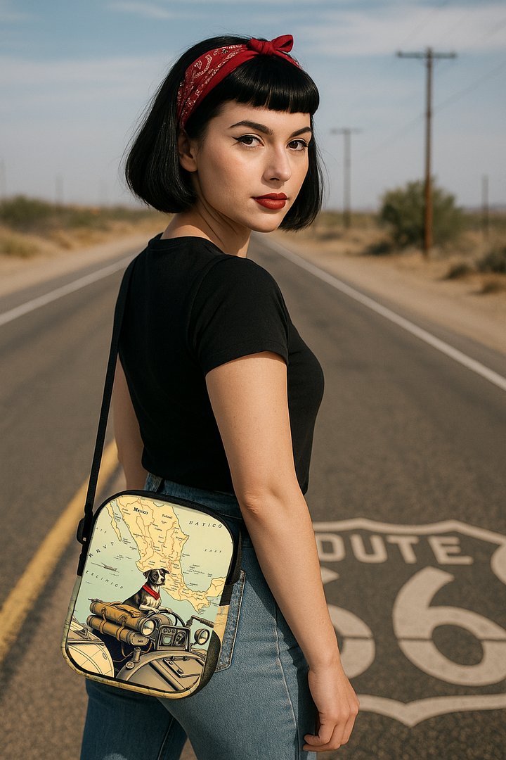 Perro Piloto Mini — México Map Crossbody product image (1)